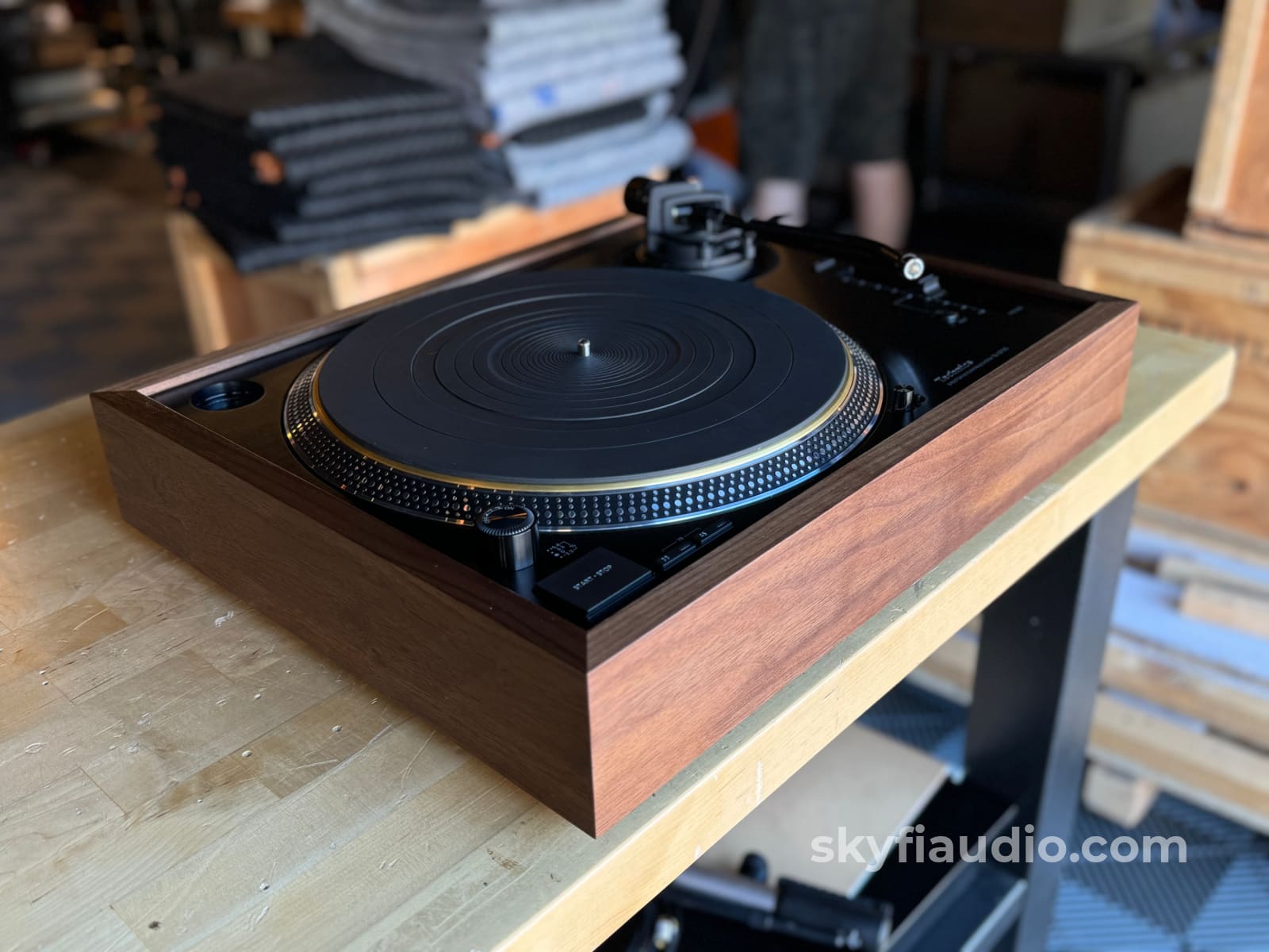 Custom Wood Plinth For Technics Sl-1200G Gr And Gr2 - In Stock Accessory