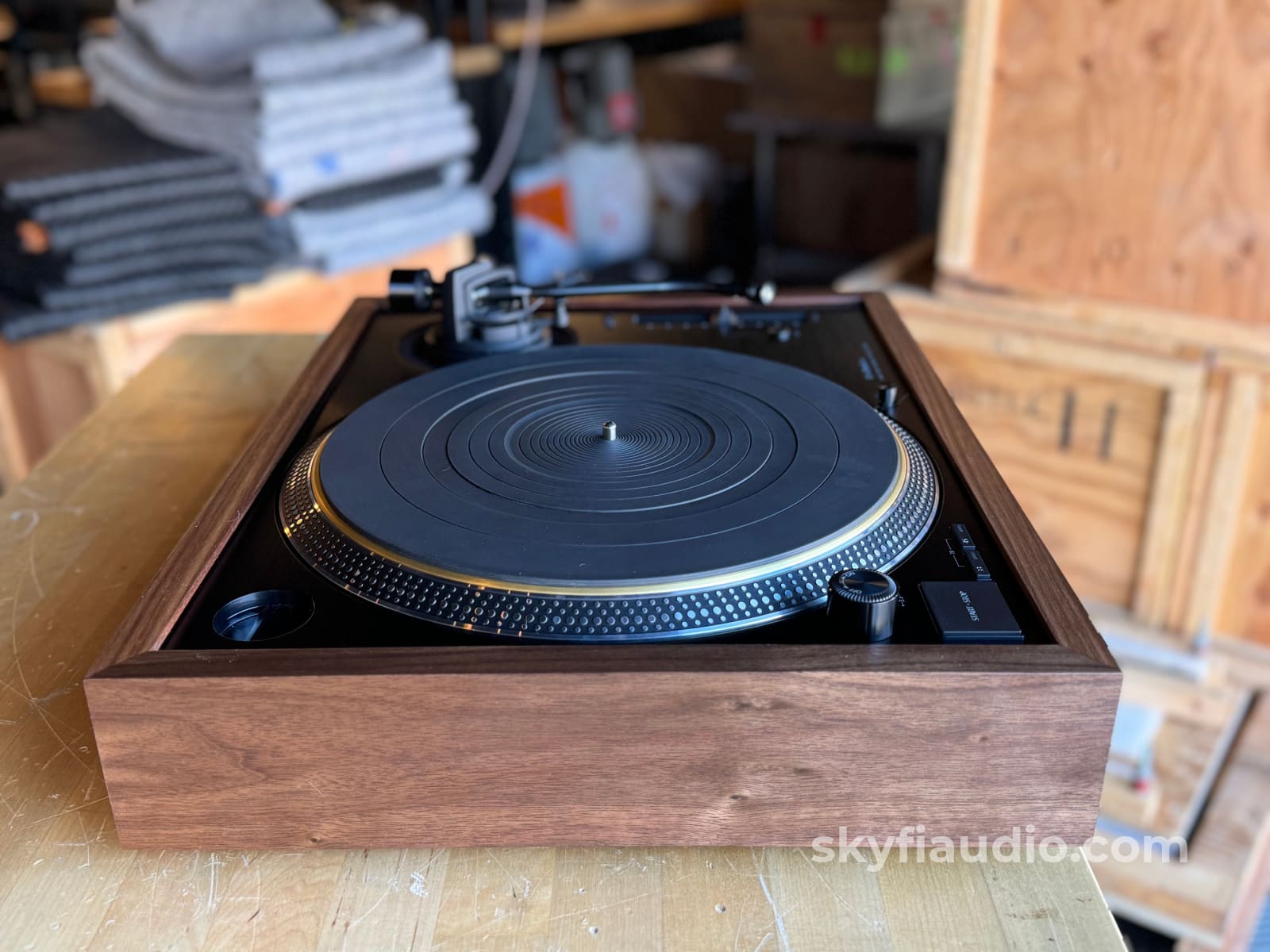 Custom Wood Plinth For Technics Sl-1200G Gr And Gr2 - In Stock Accessory