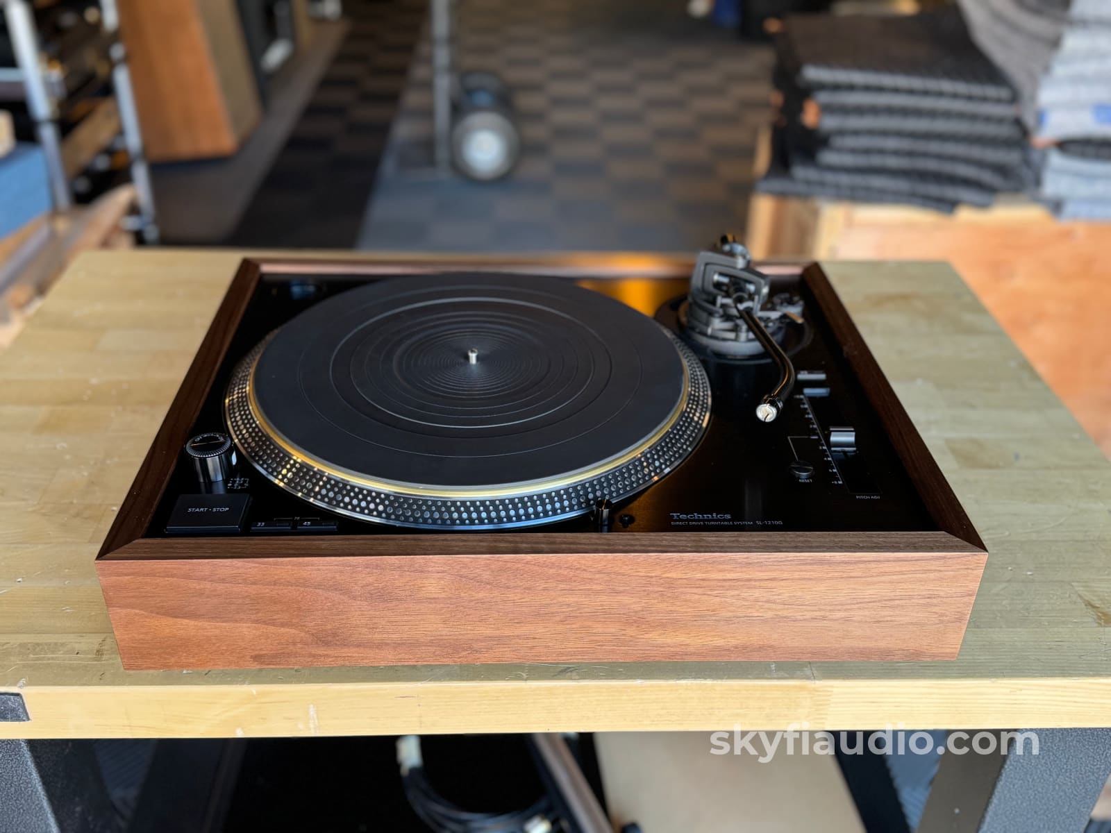 Custom Wood Plinth For Technics Sl-1200G Gr And Gr2 - In Stock Accessory