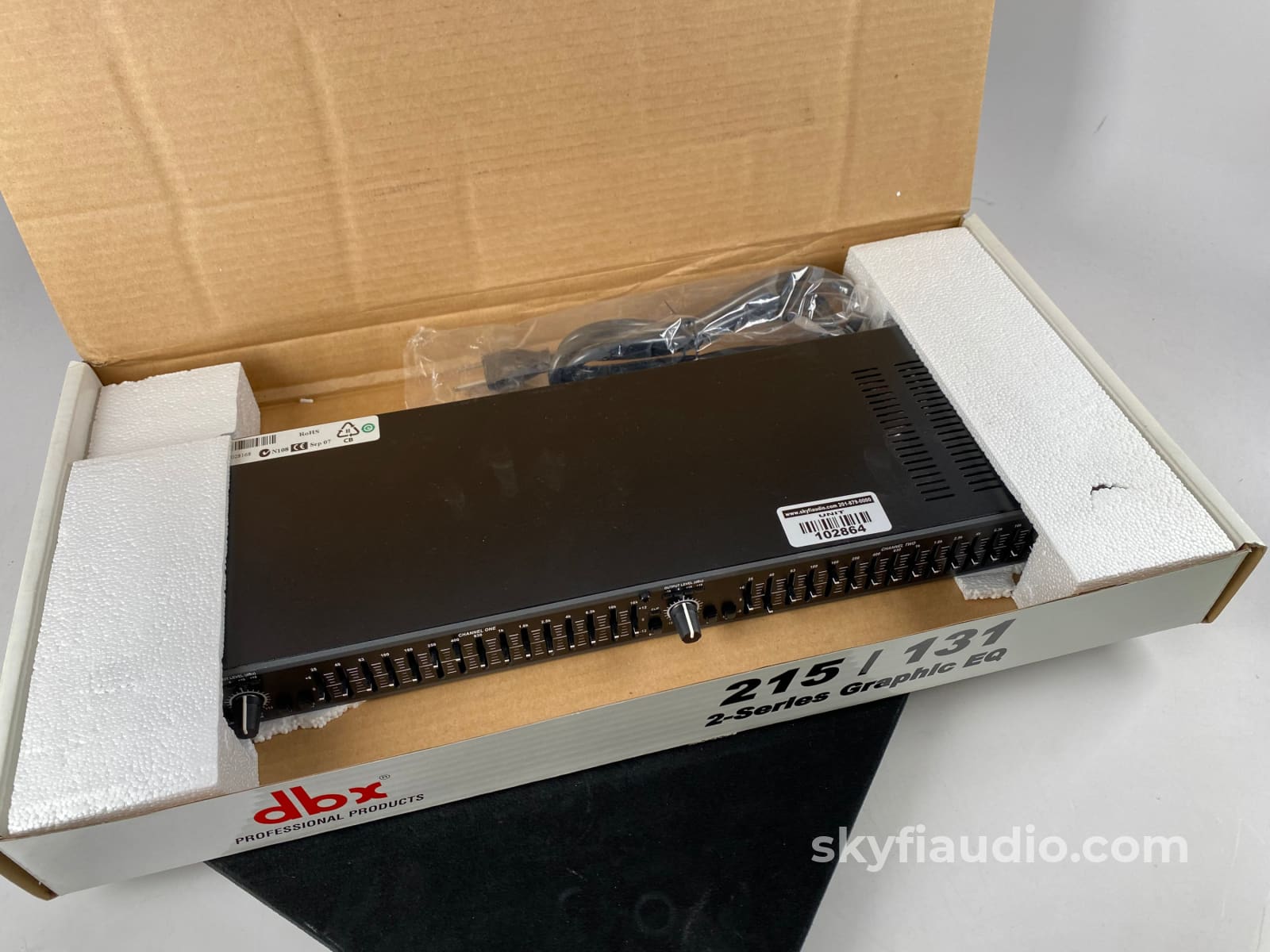 Dbx 215 - Dual-Channel 15-Band Graphic Equalizer Like New In Original Box