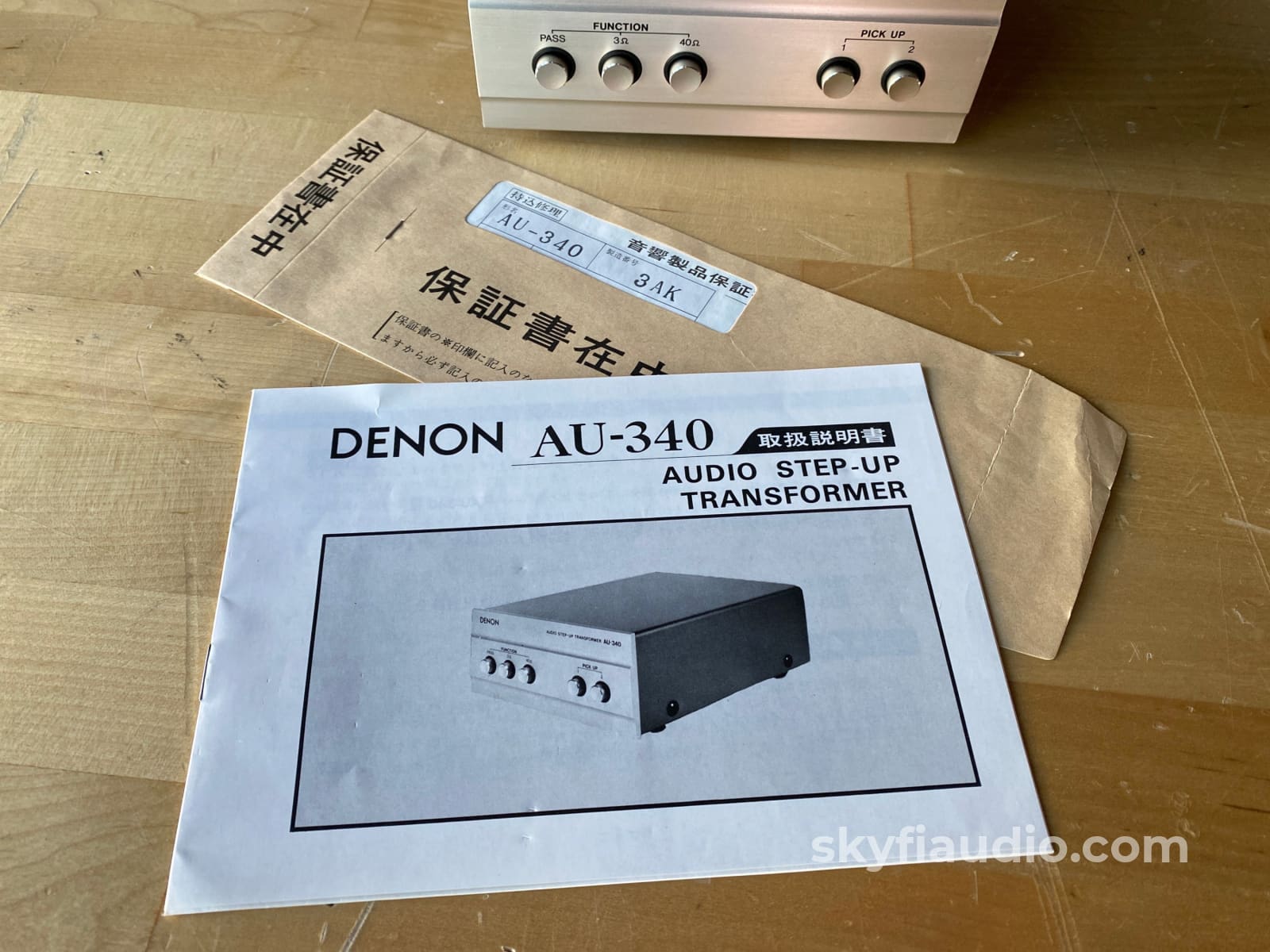 Denon AU-340 Vintage Phono Step-Up Transformer (MC to MM)