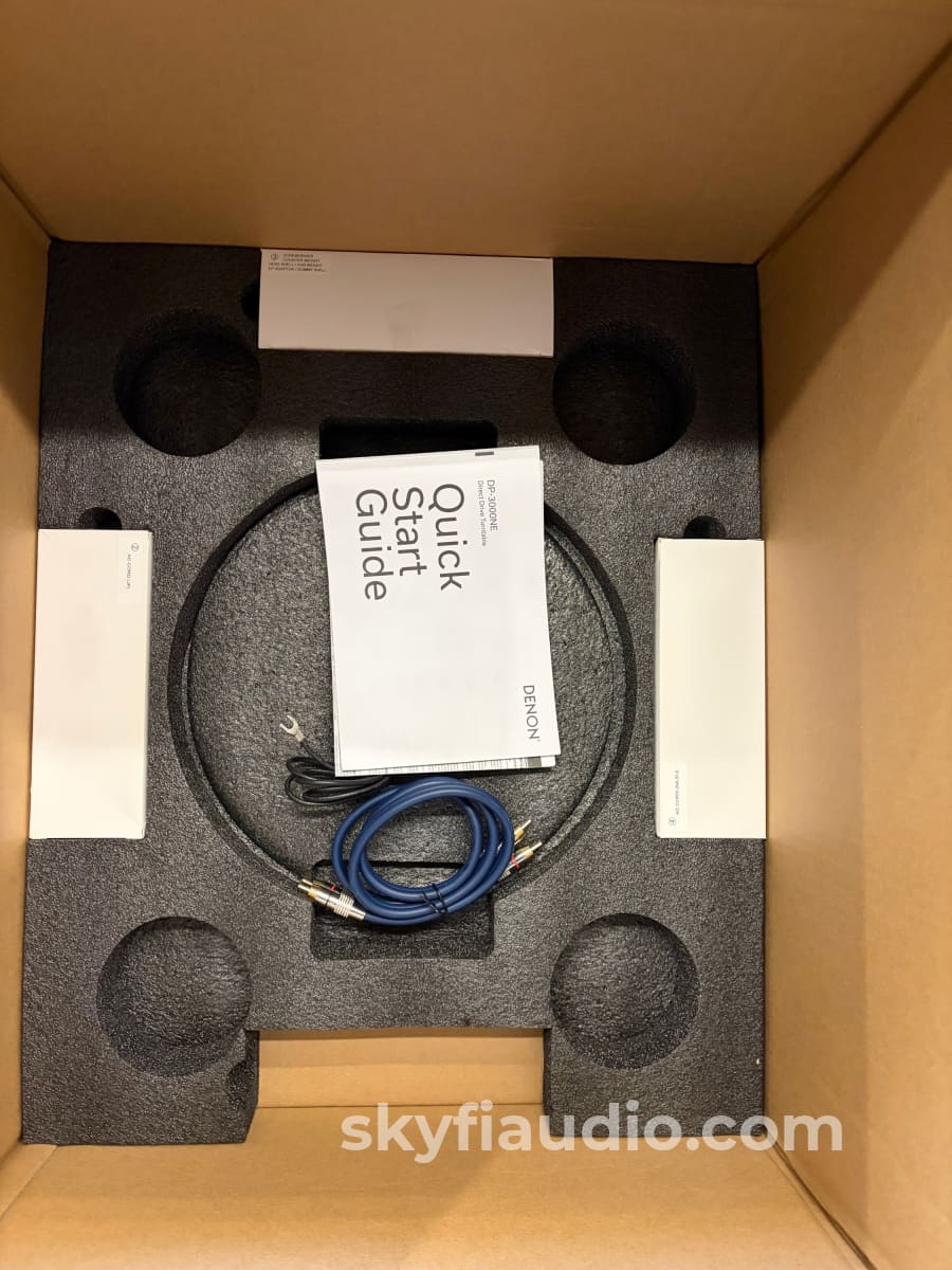 Denon DP-3000NE Turntable Paired W/ New Hana MH Cartridge - Turntable