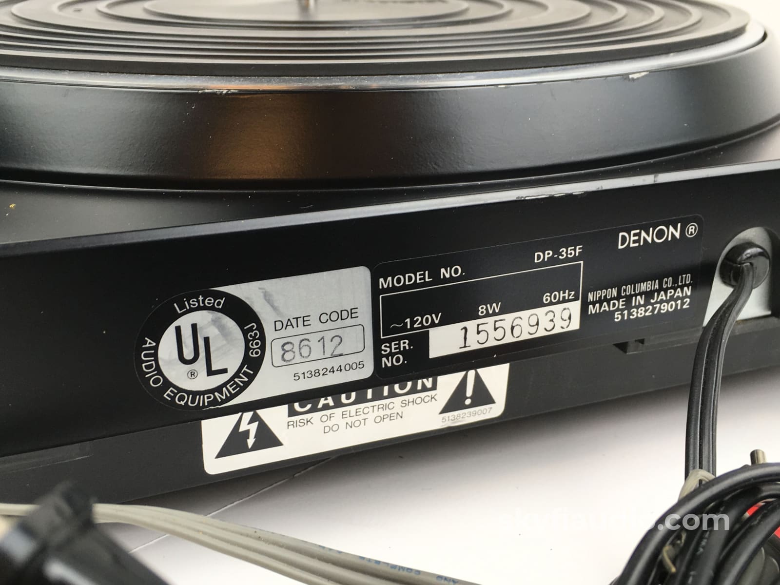 Denon DP-35F Vintage Turntable with New Grado Cartridge