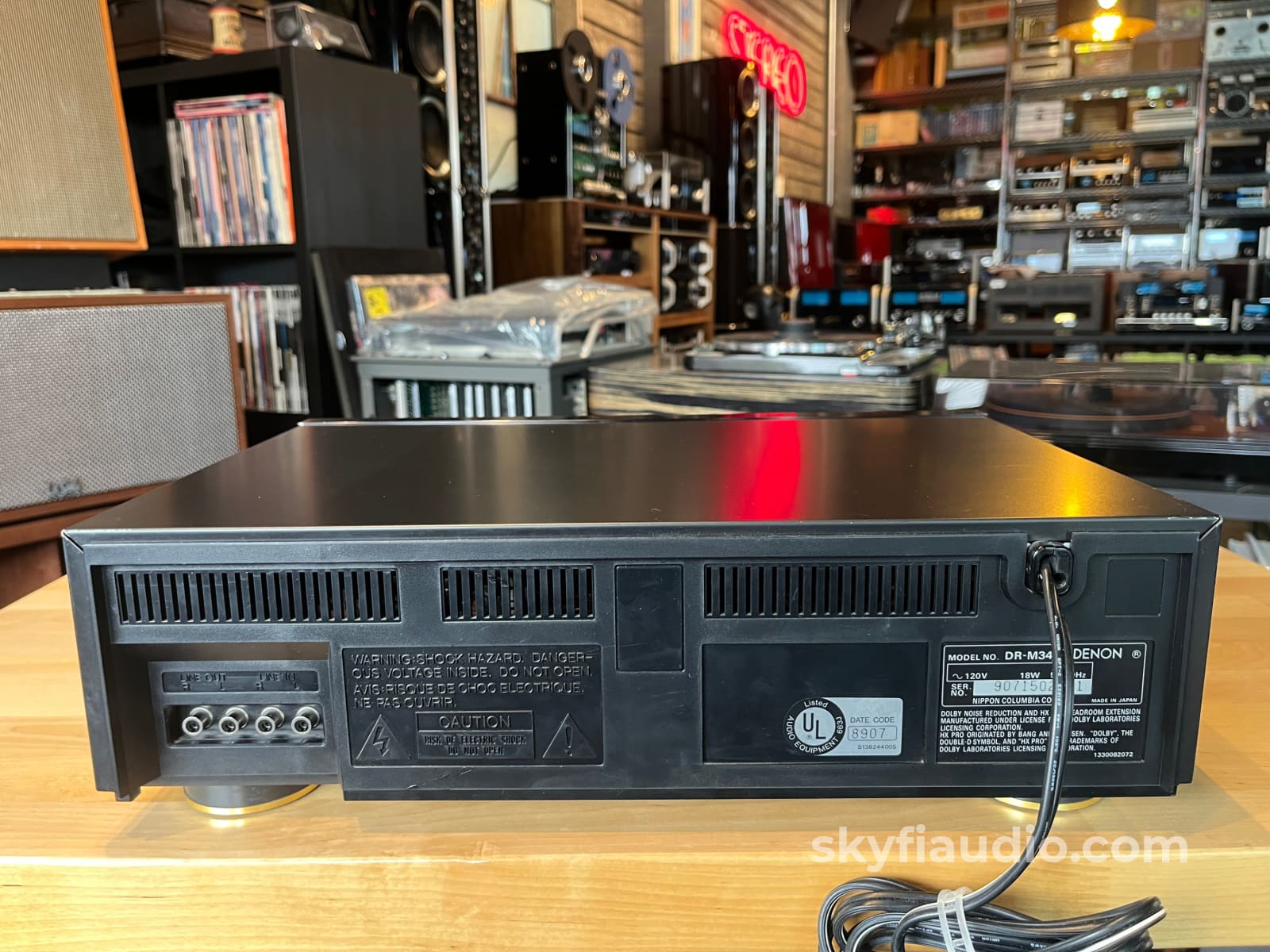 Denon DR-M34HR 3-Head Vintage Cassette Deck - Lightly Serviced - Tape Deck