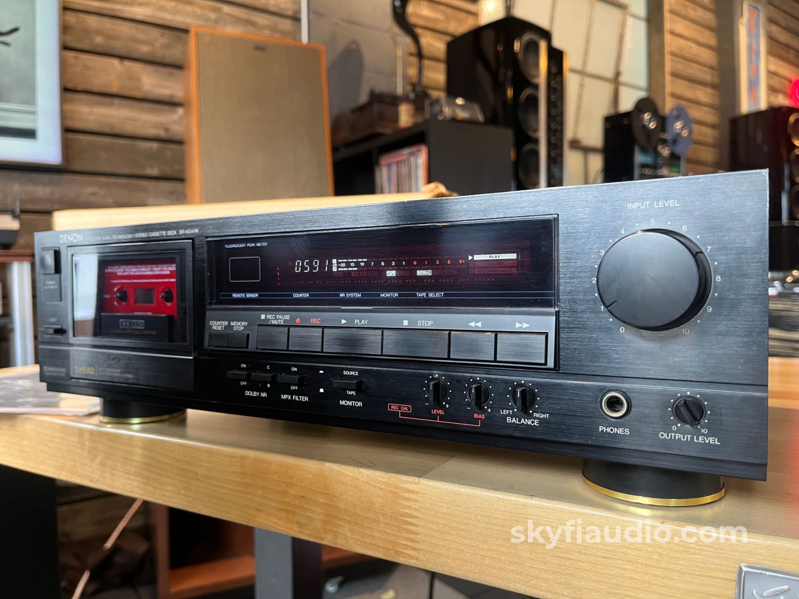 Denon DR-M34HR 3-Head Vintage Cassette Deck - Lightly Serviced - Tape Deck