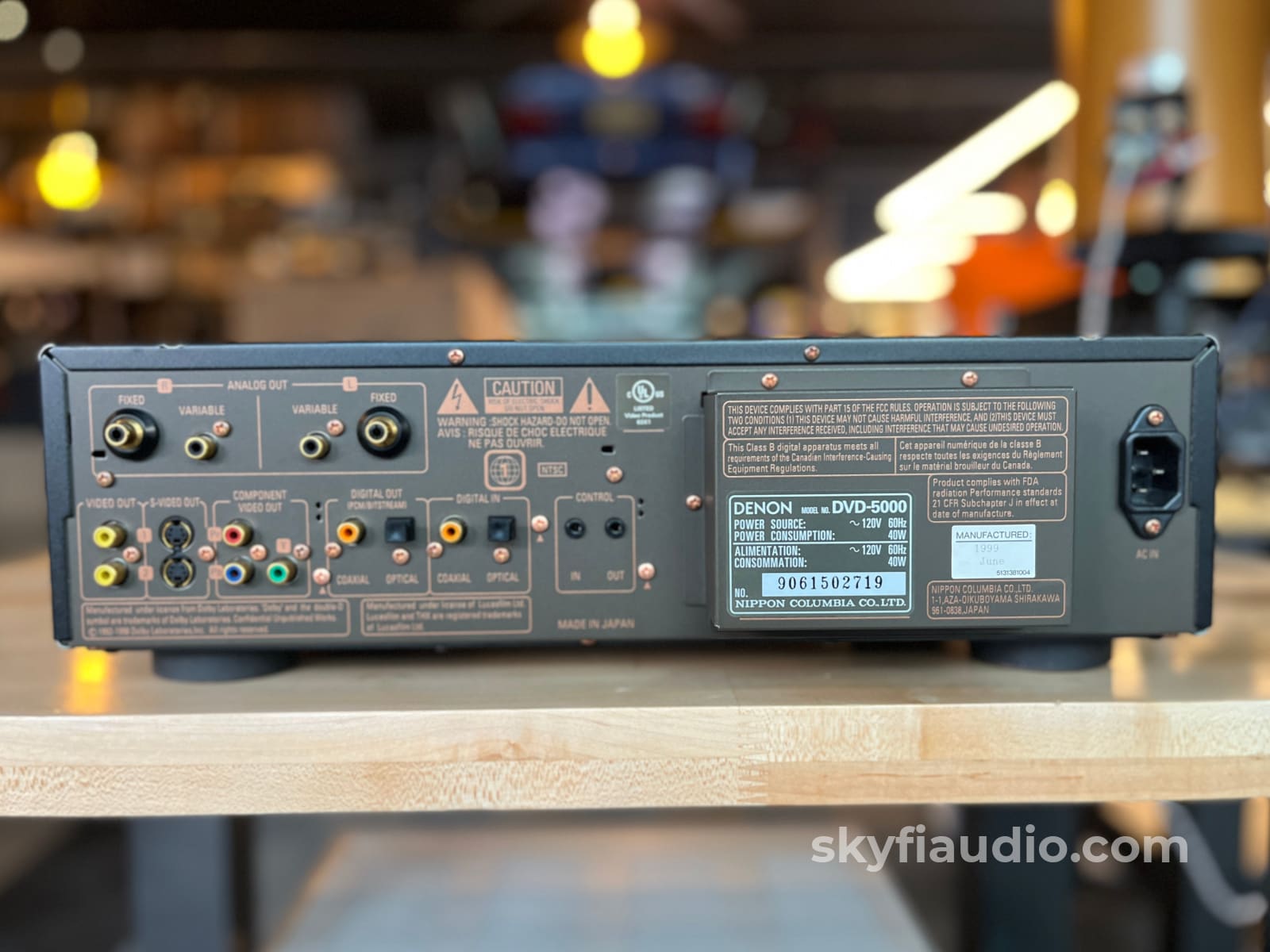 【￥270,000・1999年】DENON DVD-5000 DVDプレーヤー Denon DVD-5000 DVD Video Player, w/Remote | PCM Audio