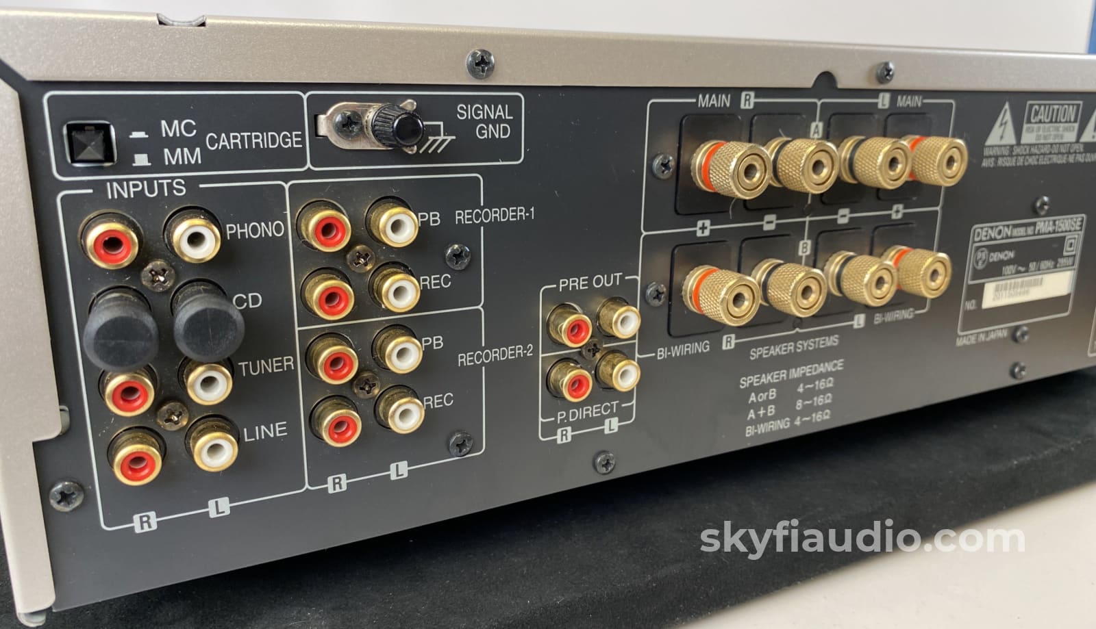 Denon Pma-1500Se Integrated Amplifier With Mm Or Mc Phono Input