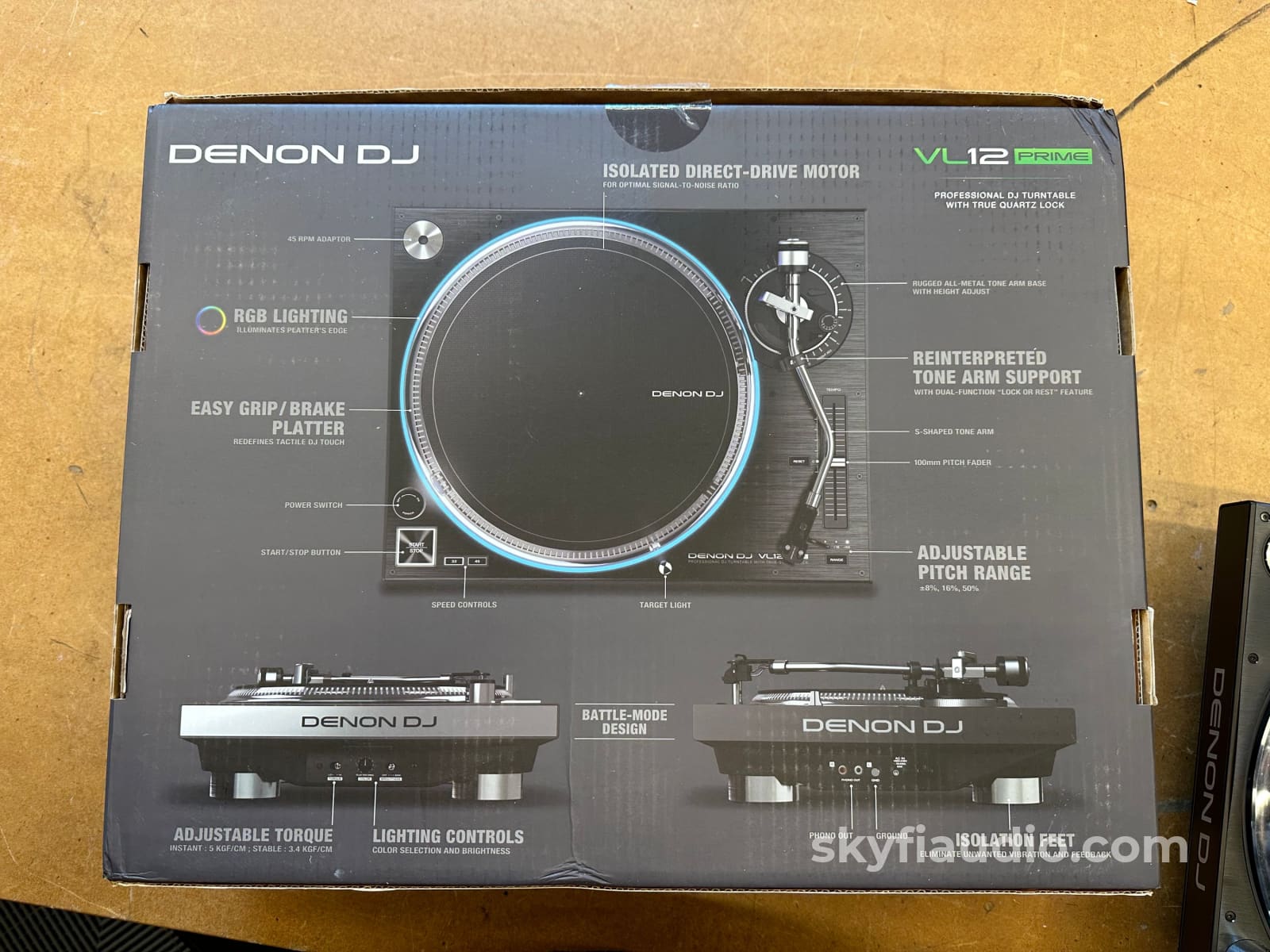 Denon Vl12 Prime Turntable W.ortofon Blue Cartridge