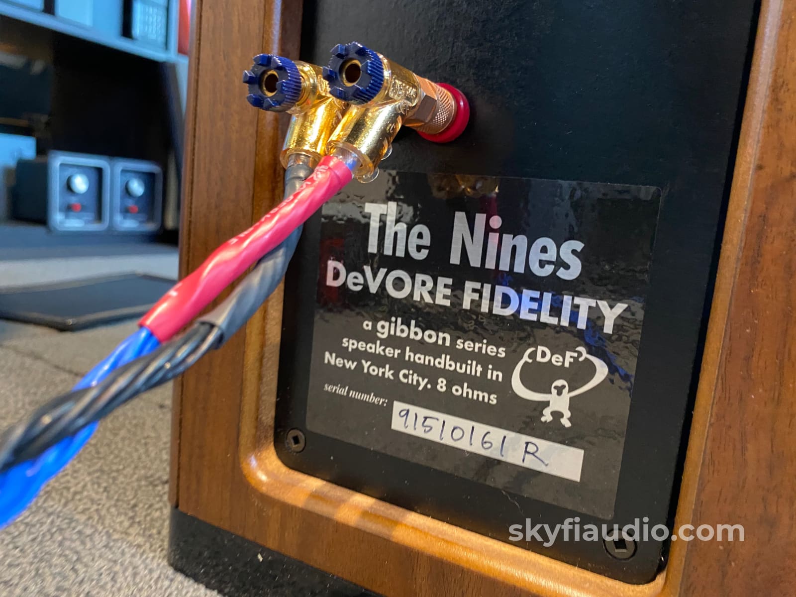 Devore Fidelity Gibbon Nines 2-Way Speakers In A Gorgeous Finish Made In Nyc!