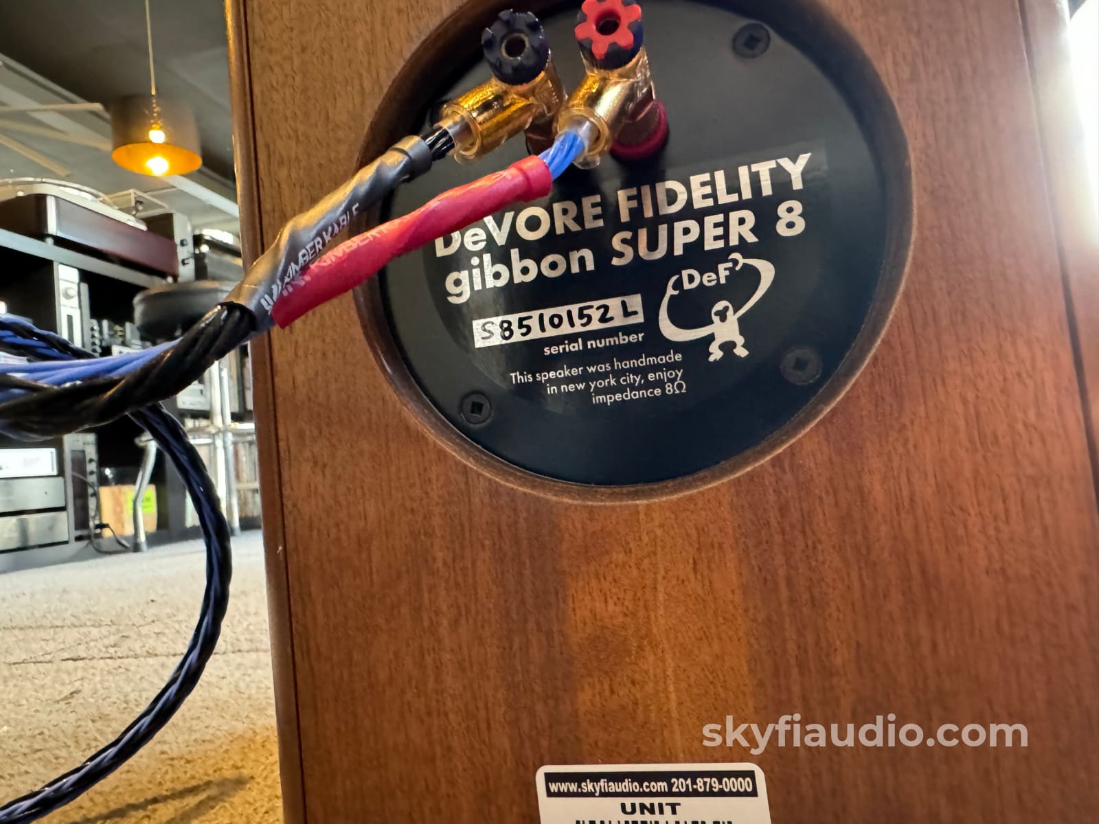 Devore Fidelity Gibbon Super 8 Speakers In Gorgeous Walnut Finish Made Nyc!