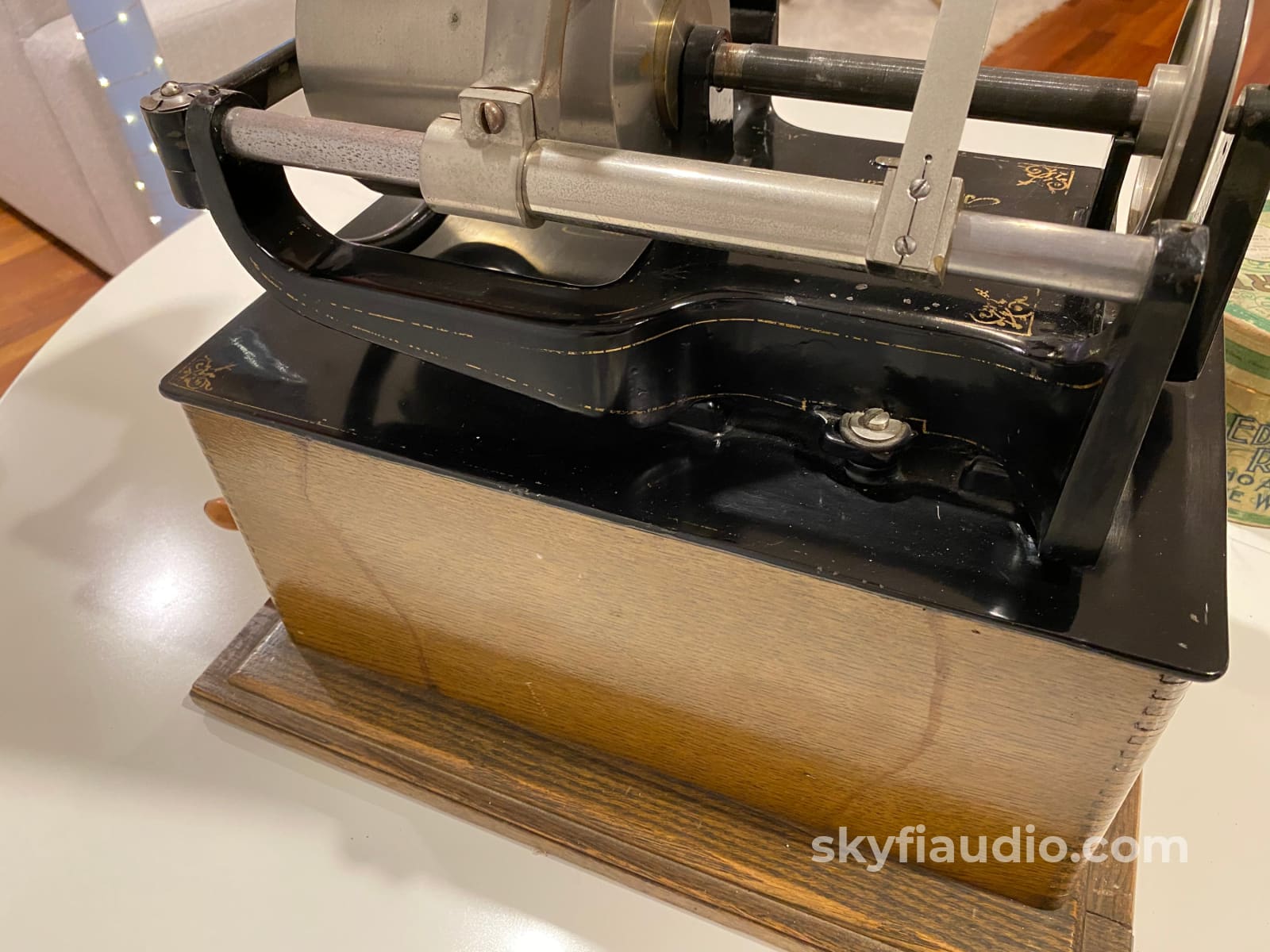 Edison Concert Phonograph Late 1800S With Bettini Attachment Reproducer Turntable