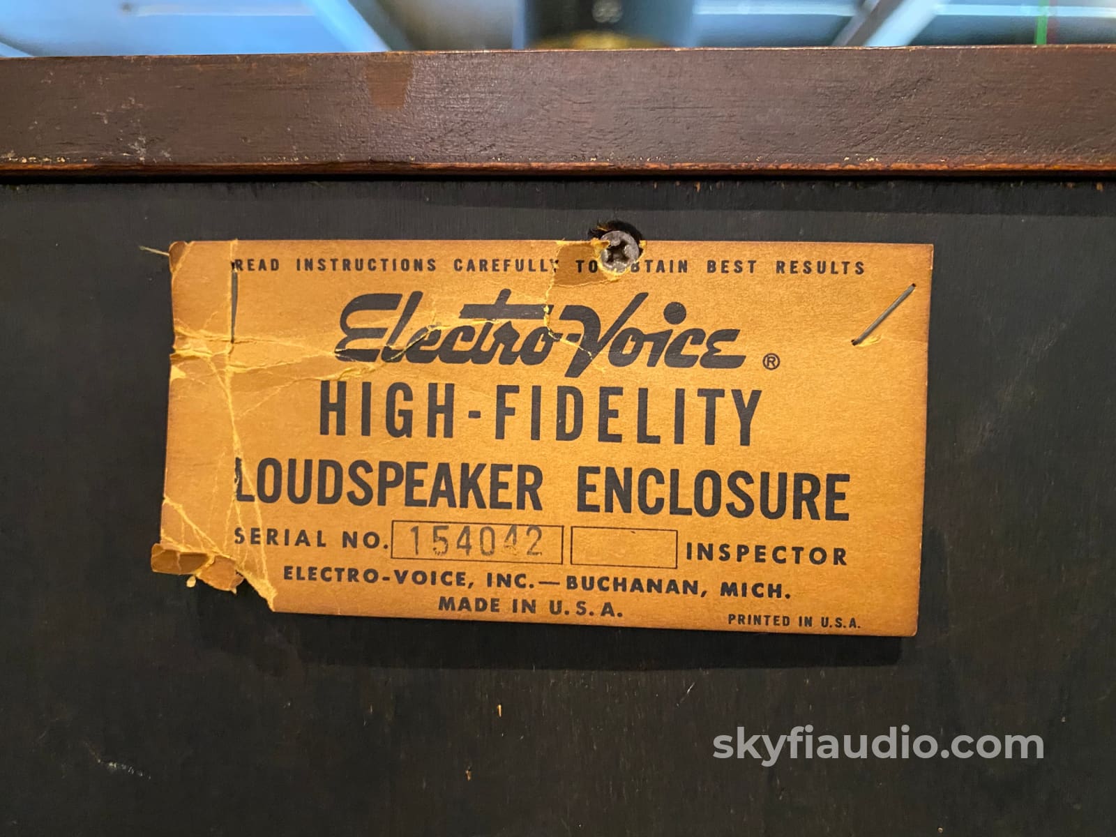 Electro-Voice Patrician - Vintage Mono Speaker From The 1950S! Speakers