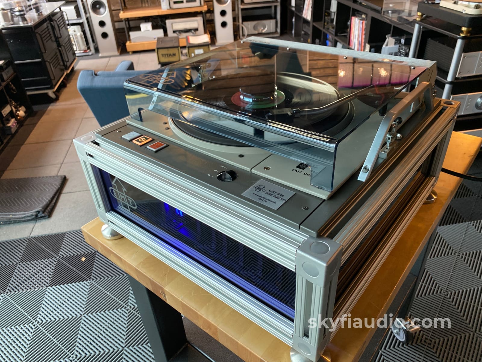 Emt 948 Vintage Studio Turntable From The Bbc - One Of A Kind Skyfi Custom Build!