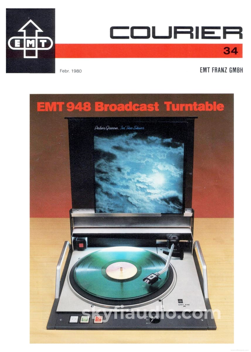 EMT 948 Vintage Studio Turntable from the BBC - One of a Kind SkyFi Cu
