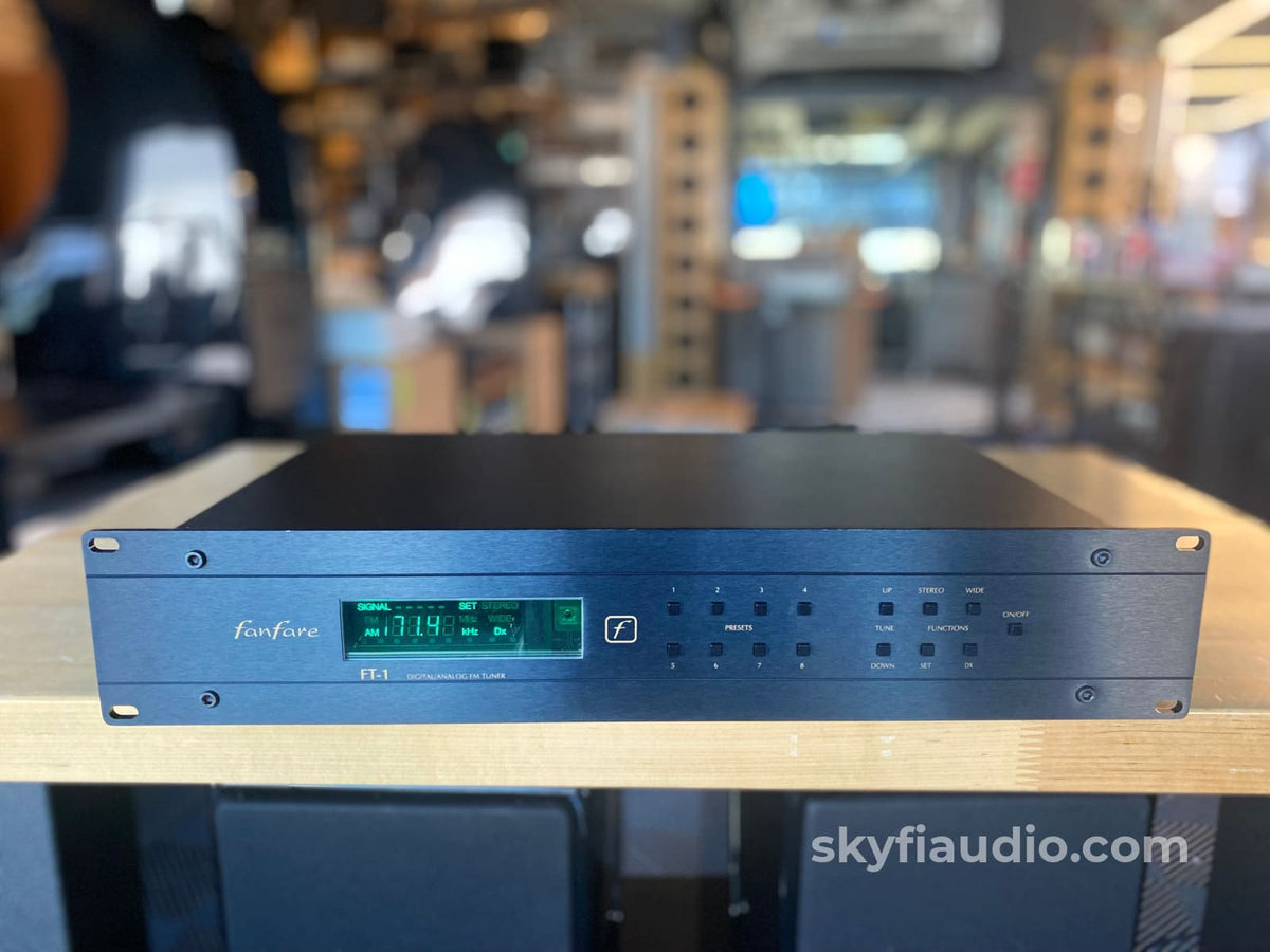 Fanfare Ft-1 Digital/Analog Fm Tuner W/ Balanced Output Internal Kimber Kable Stereophile Class A