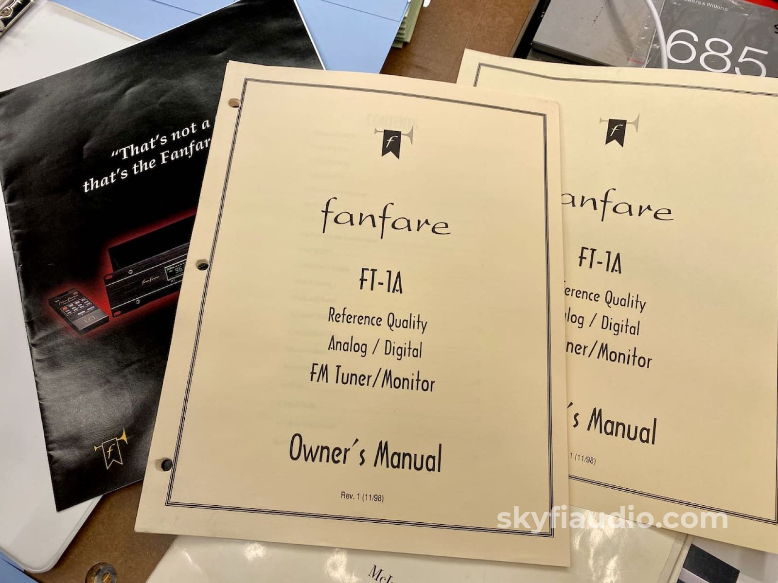 Fanfare Ft-1A Digital/Analog Fm Tuner With Remote - Stereophile Class A Rated Component