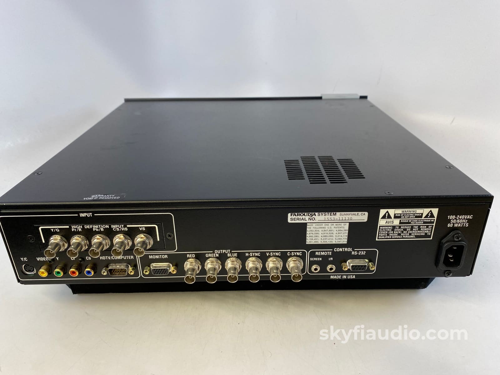 Faroudja Dvp-5000 Professional Hd Digital Video Processor And Scaler Preamplifier