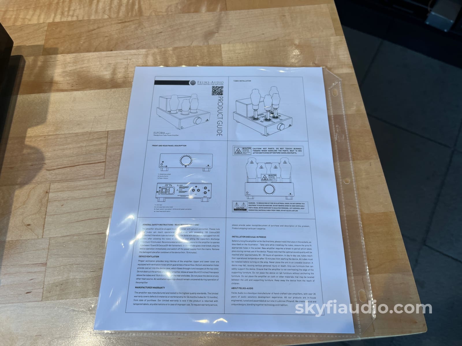 Feliks Audio Euforia 20th Anniversary Tube Headphone Amp W/ Spare Svetlana 6AS7 Tubes Amplifier