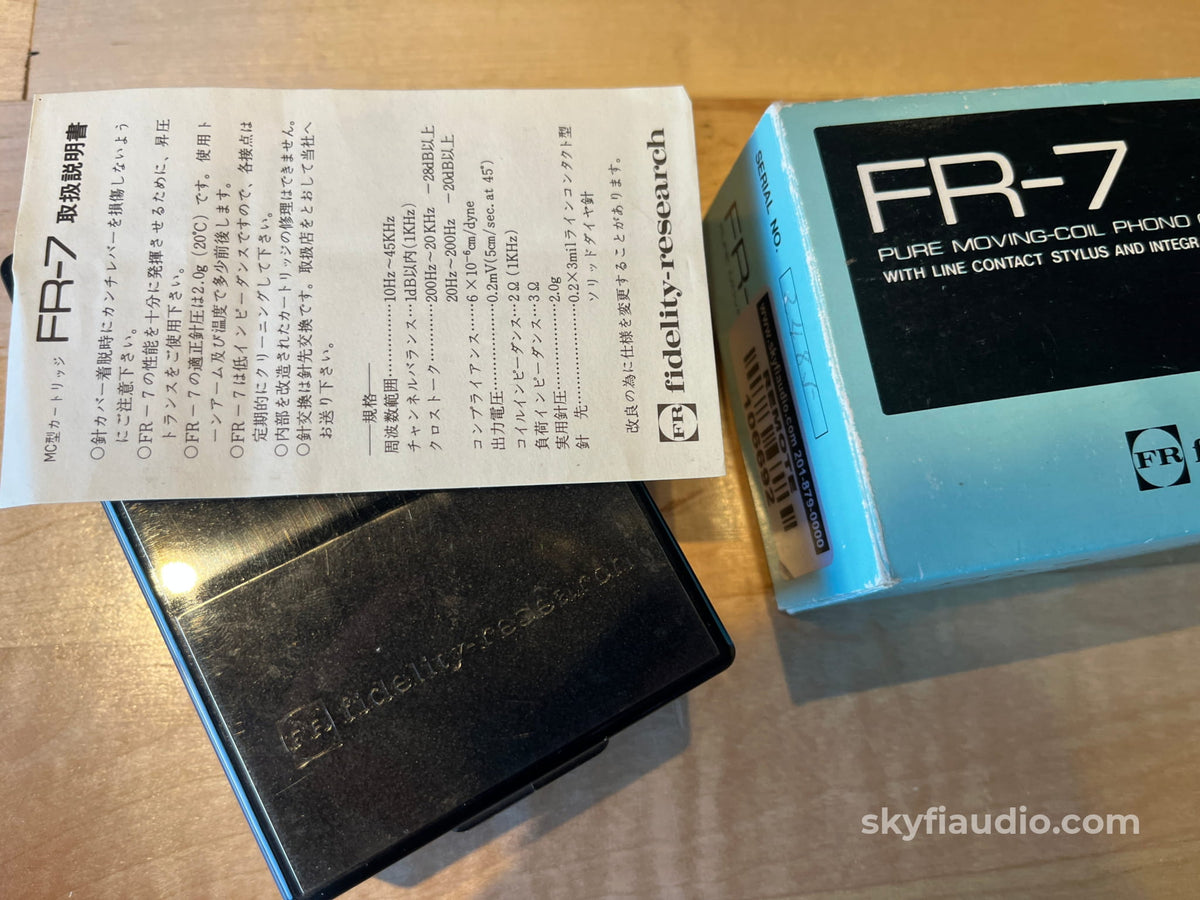 Fidelity Research FR-7 Vintage MC Phono Cartridge - With Box Phono Cartridge