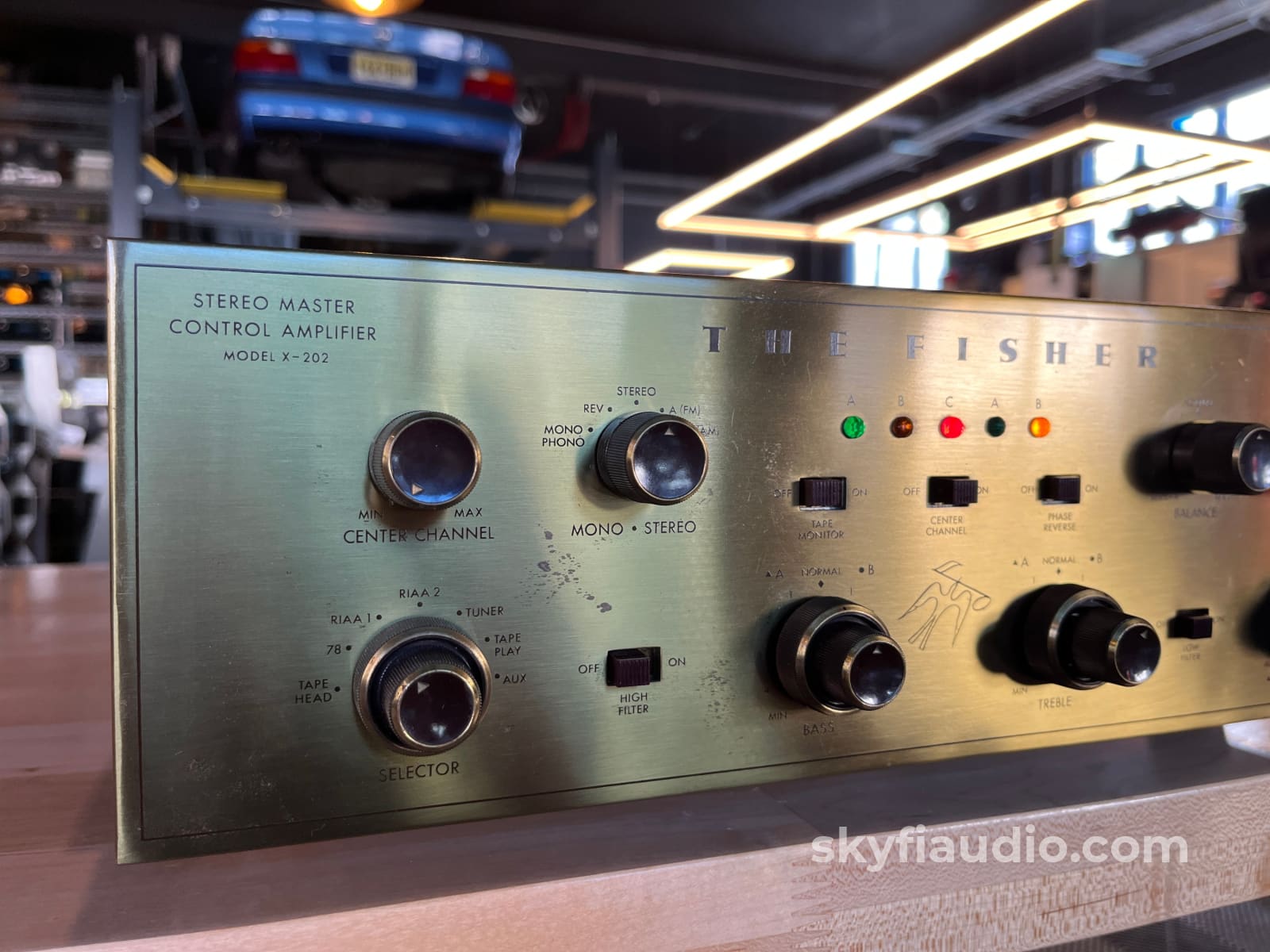 Fisher X-202 Stereo Master Control Amplifier (Integrated Amp) w/ Premium Vintage Tubes - Serviced Integrated Amplifier