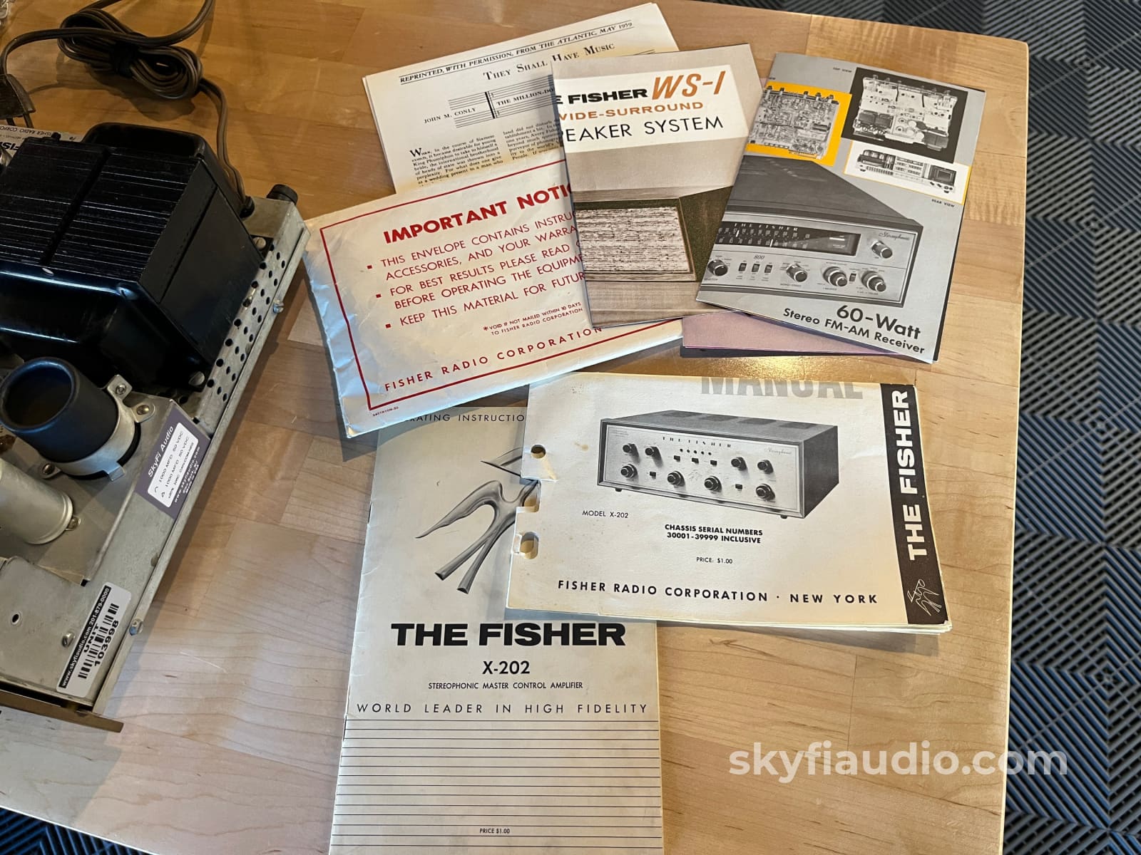 Fisher X-202 Stereo Master Control Amplifier (Integrated Amp) w/ Premium Vintage Tubes - Serviced Integrated Amplifier