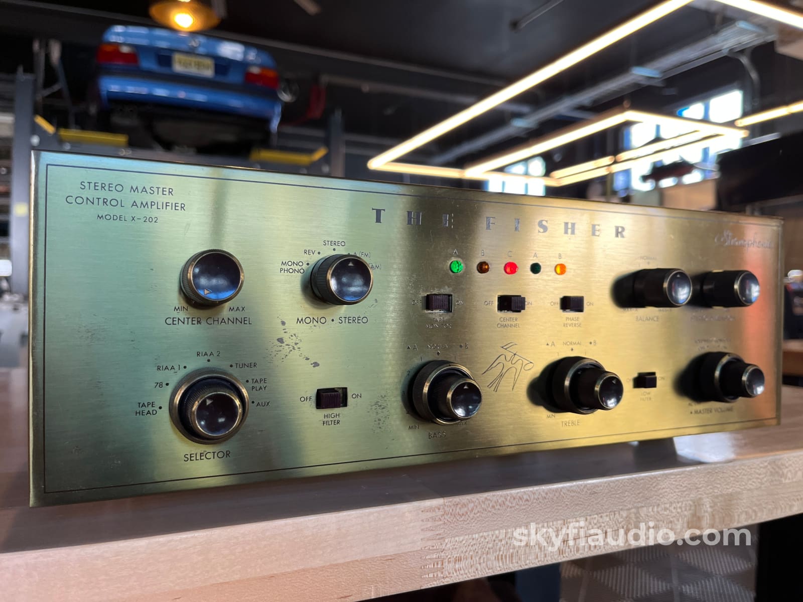 Fisher X-202 Stereo Master Control Amplifier (Integrated Amp) w/ Premium Vintage Tubes - Serviced Integrated Amplifier