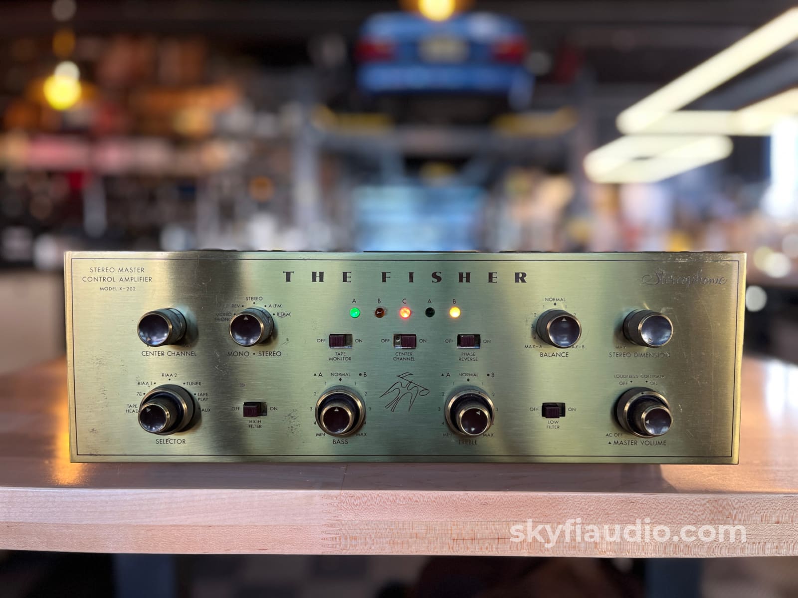 Fisher X-202 Stereo Master Control Amplifier (Integrated Amp) w/ Premium Vintage Tubes - Serviced Integrated Amplifier