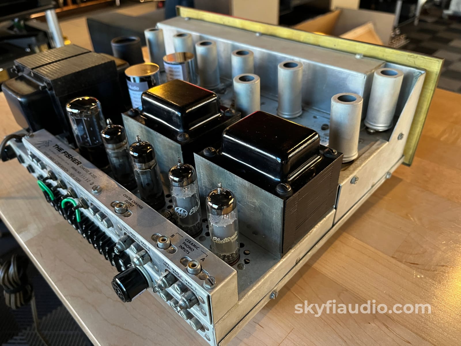 Fisher X-202 Stereo Master Control Amplifier (Integrated Amp) w/ Premium Vintage Tubes - Serviced Integrated Amplifier