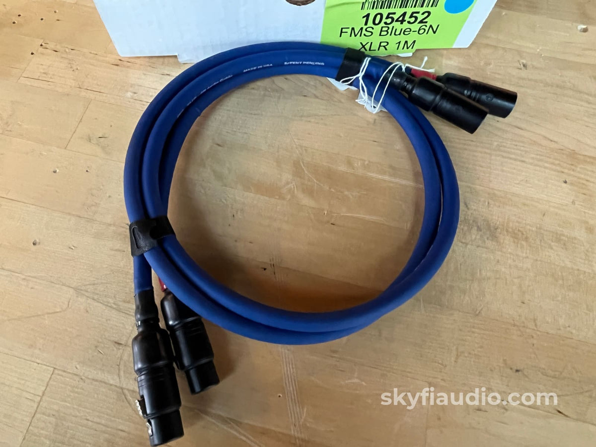 FMS Blue-6N XLR Cable Pair - 1m - Cables