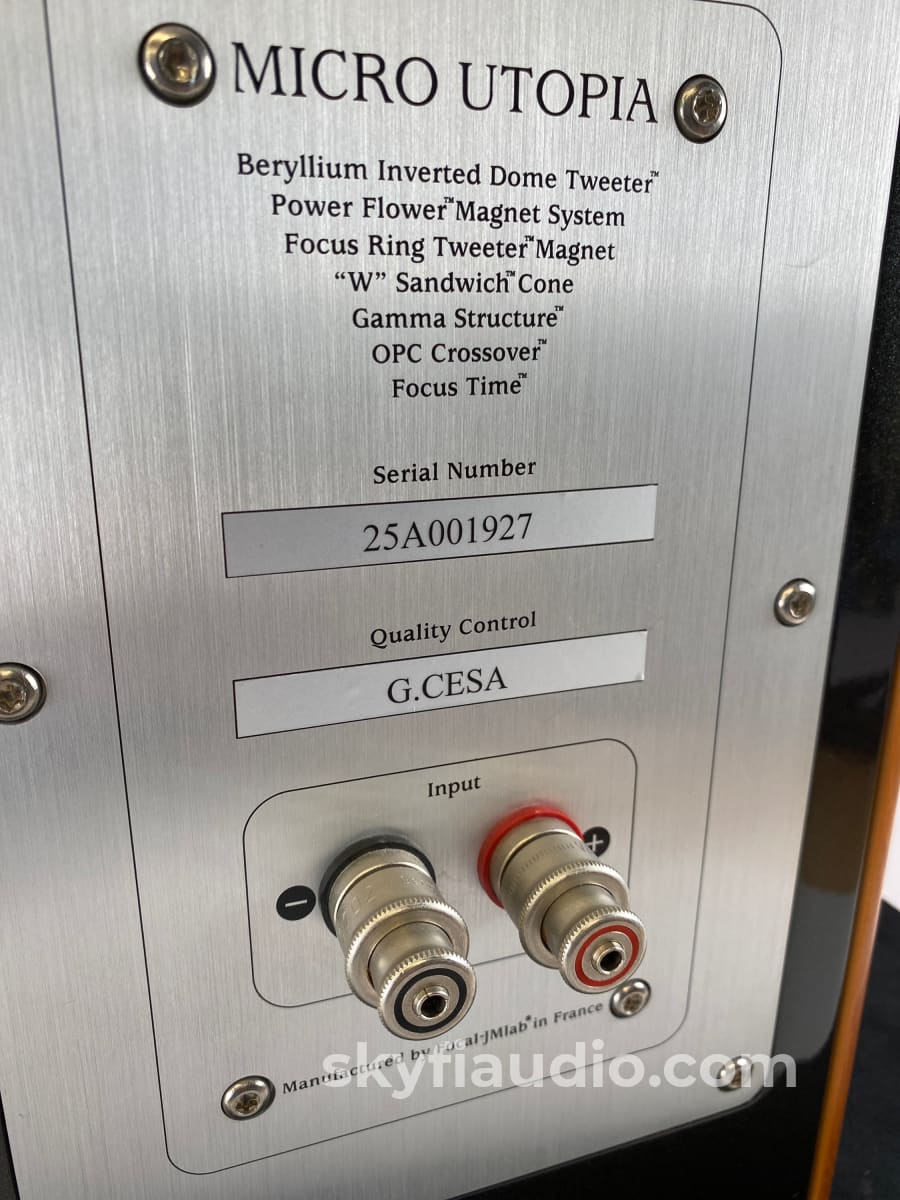 Focal Jm Lab - Micro Utopia Be Speakers With Beryllium Tweeters