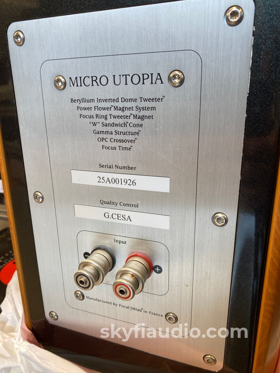 Focal JM Lab - Micro Utopia Be Speakers with Beryllium Tweeters