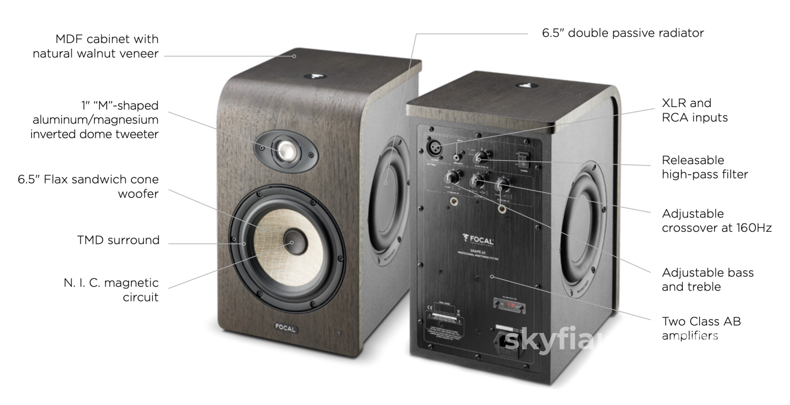 Focal Shape 65 Powered Monitor Speakers - New