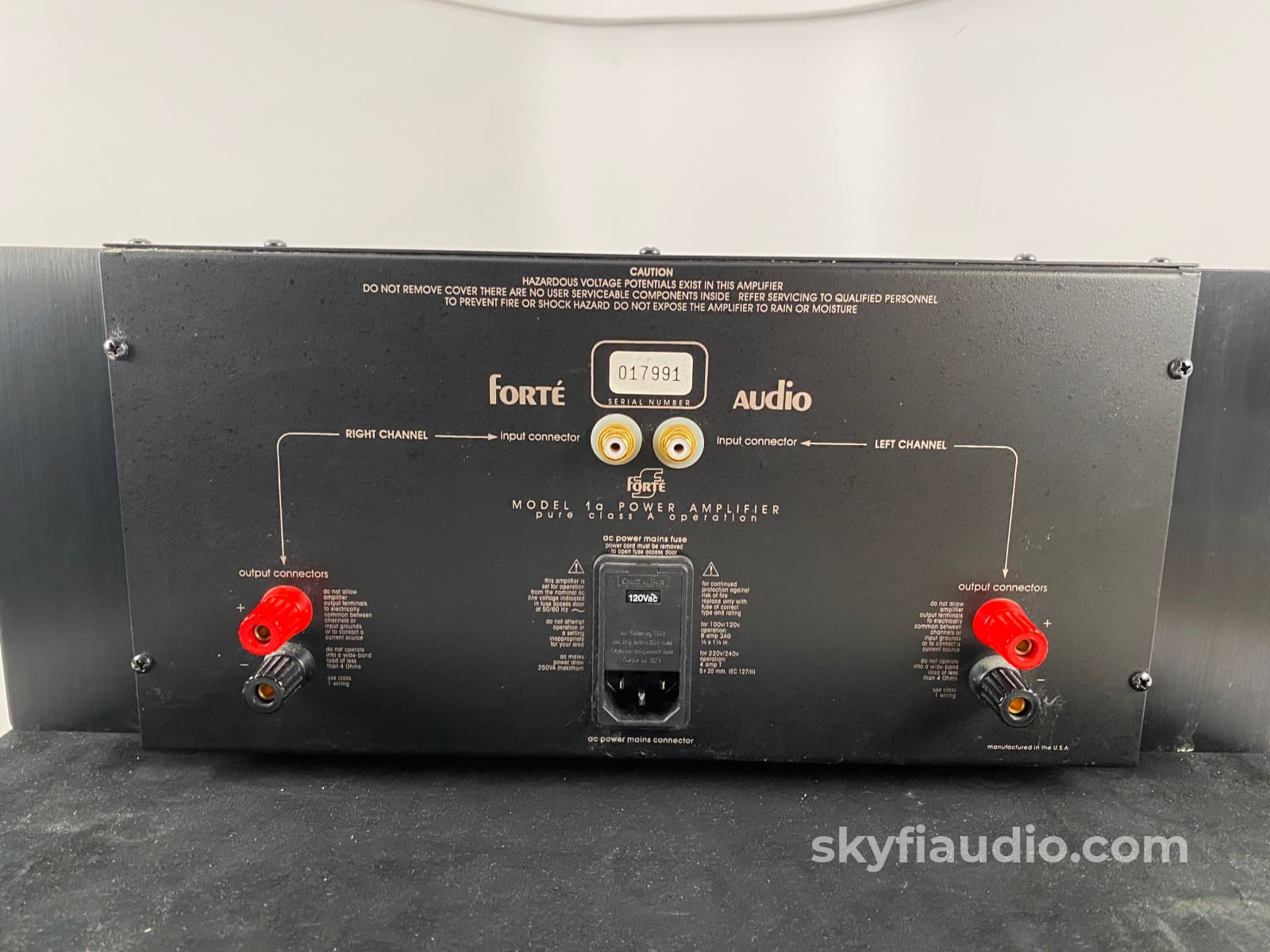 Forte Model 1A Class A Solid State Amplifier Nelson Pass Design