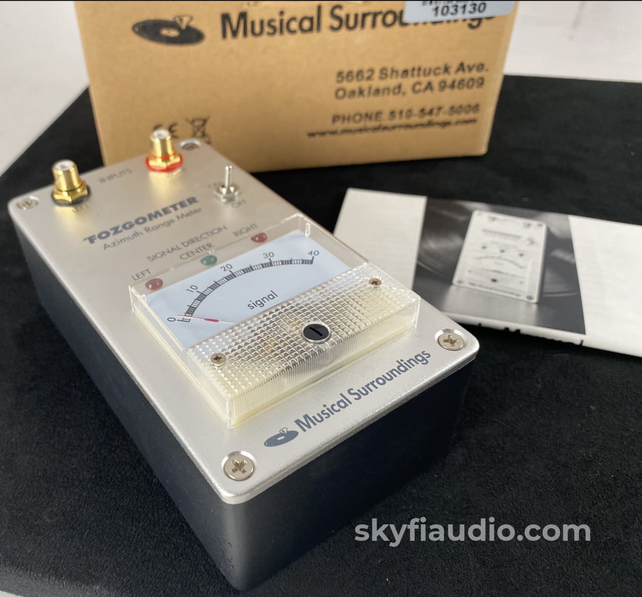 Fosgate Fozgometer Azimuth Range Meter - A Must To Setup Your Phono Cartridge Accessory