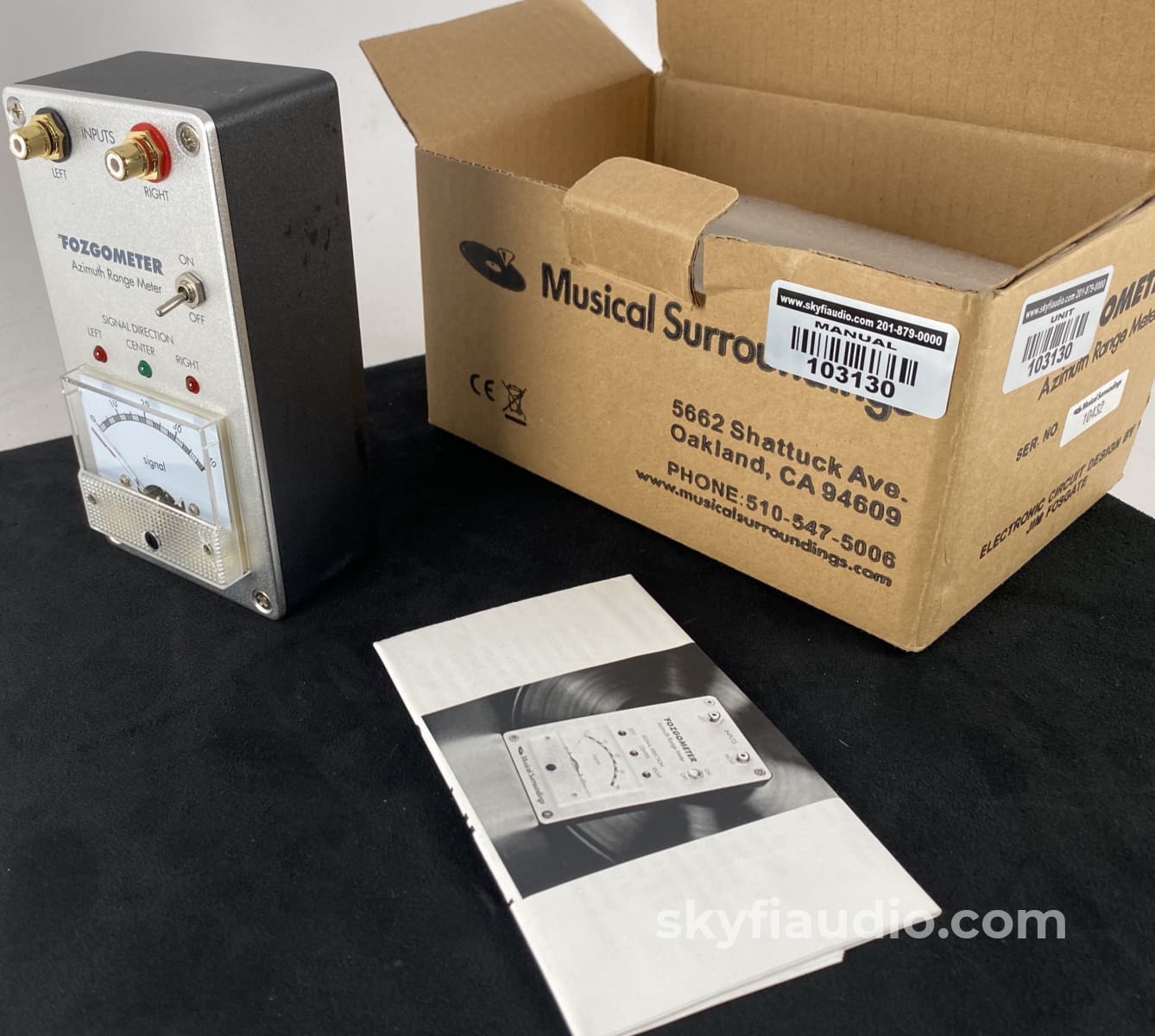 Fosgate Fozgometer Azimuth Range Meter - A Must To Setup Your Phono Cartridge Accessory