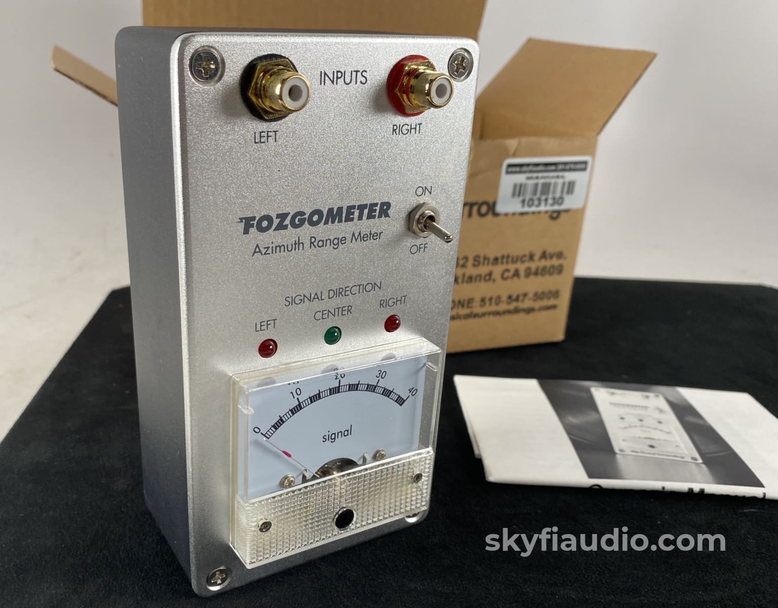 Fosgate Fozgometer Azimuth Range Meter - A Must To Setup Your Phono Cartridge Accessory