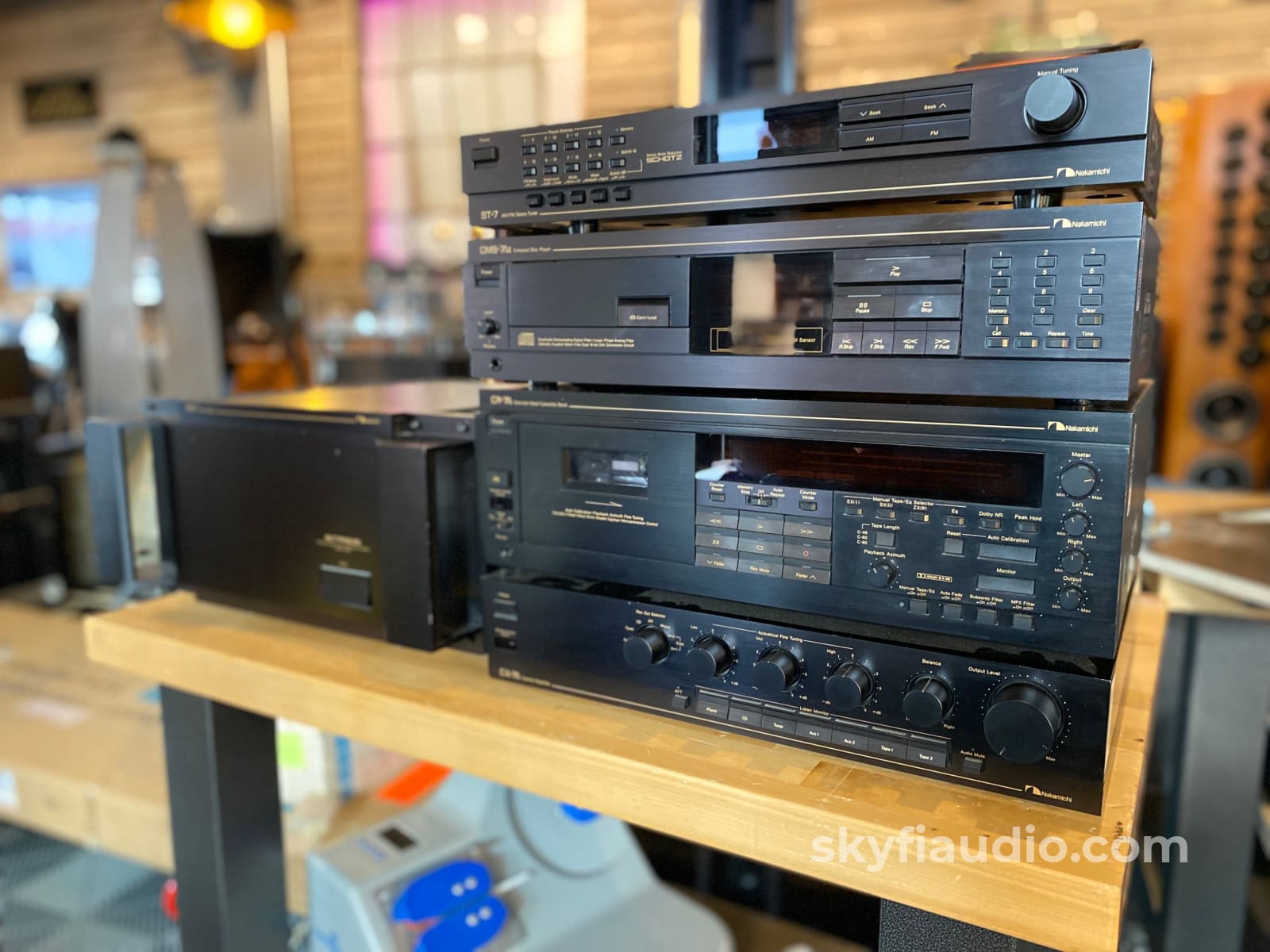 Full Nakamichi System From The Late 1980S! Stasis Pa-7 Amplifier Ca-7A Preamp More