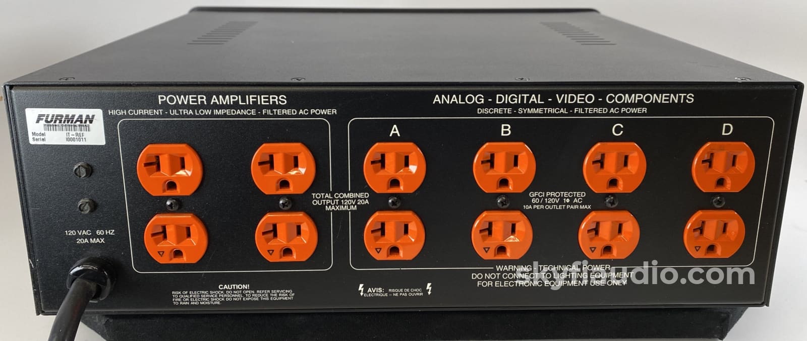 Furman It-Reference Discrete Symmetrical Balanced Ac Line Conditioner Power