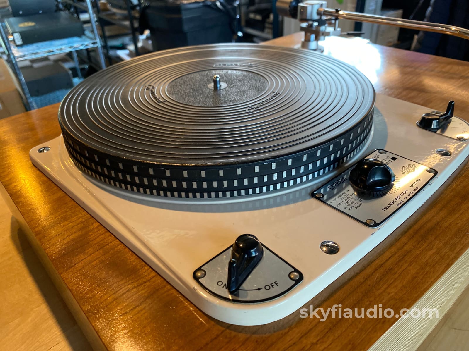 Garrard 301 Skyfi Custom Turntable With Abis 12 Arm And New Sumiko Blackbird