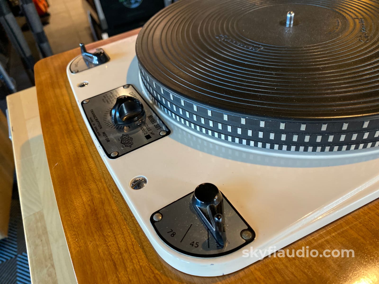 Garrard 301 Skyfi Custom Turntable With Abis 12 Arm And New Sumiko Blackbird