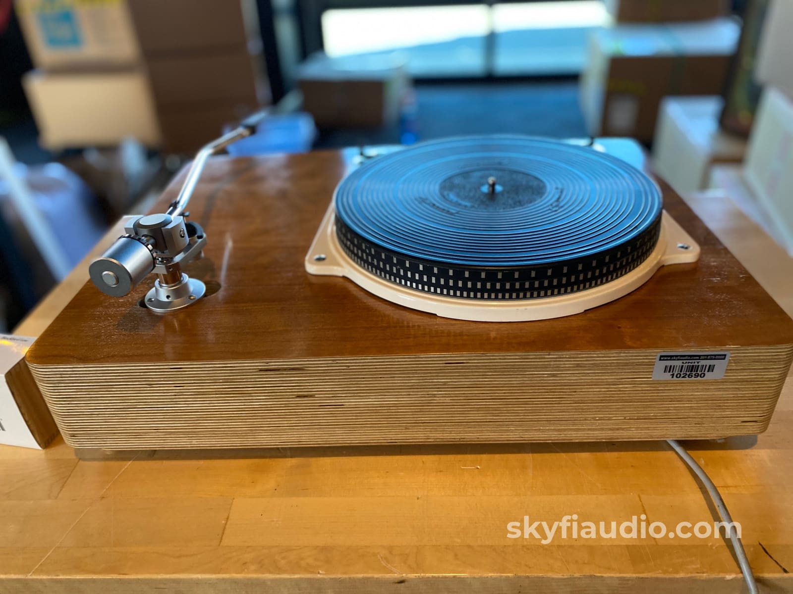 Garrard 301 Skyfi Custom Turntable With Abis 12 Arm And New Sumiko Blackbird