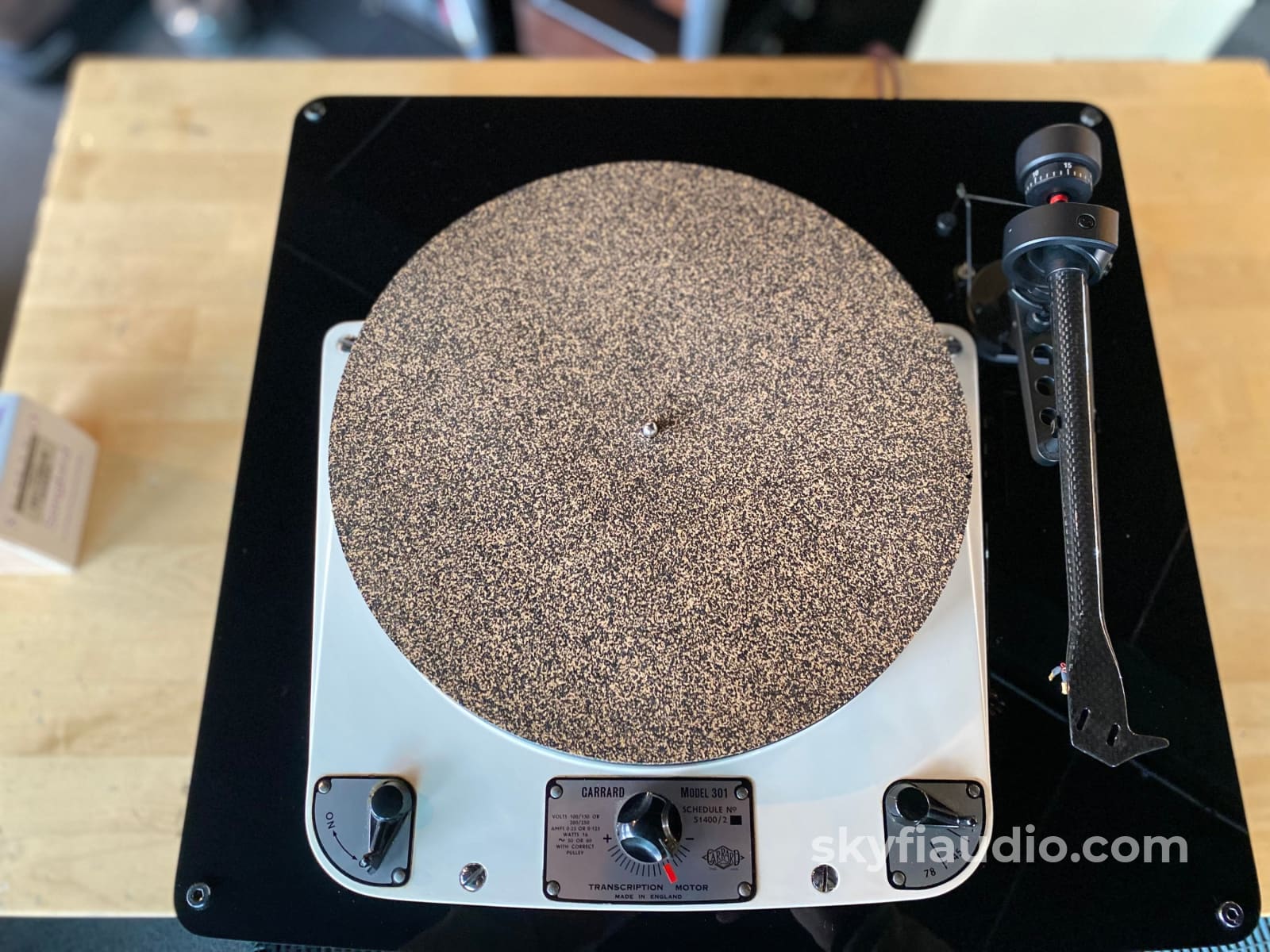 Garrard 301 Vintage Turntable W/Custom Plinth Pro-Ject Tonearm And New Sumiko