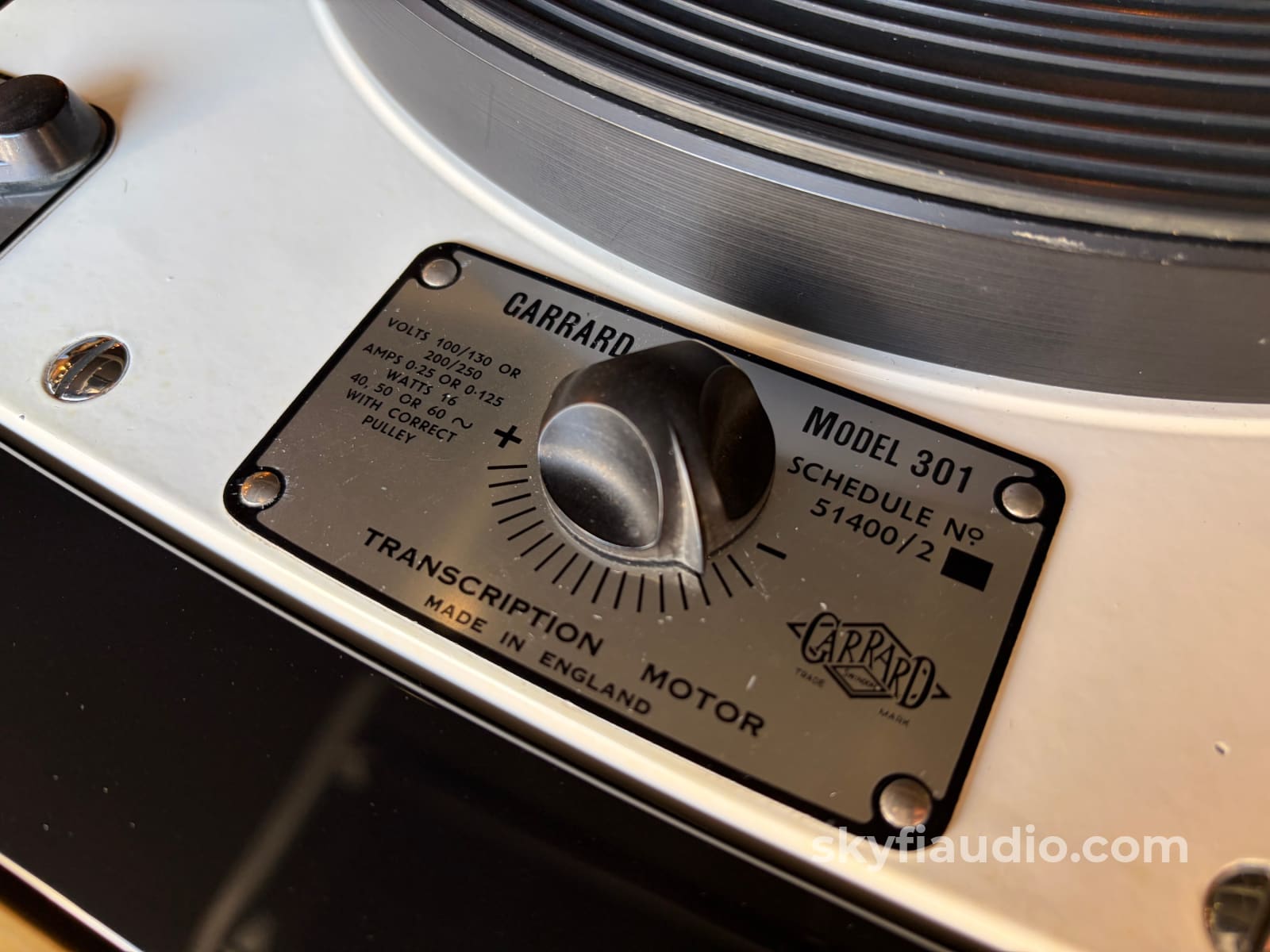 Garrard 301 Vintage Turntable w/Custom Plinth Linn Tonearm and New Sumiko Turntable