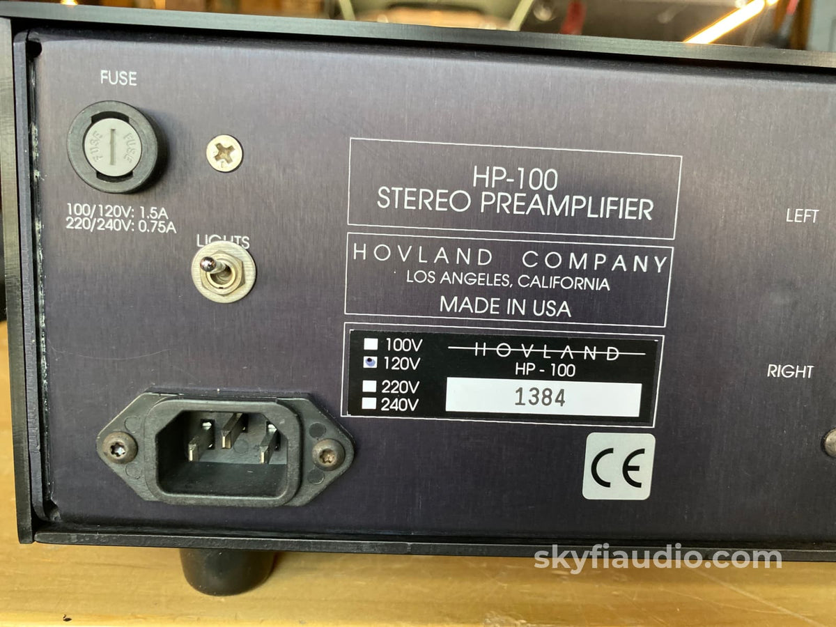 Hovland Hp-100 Tube Analogue Preamp - Stunning Inside And Out! Preamplifier