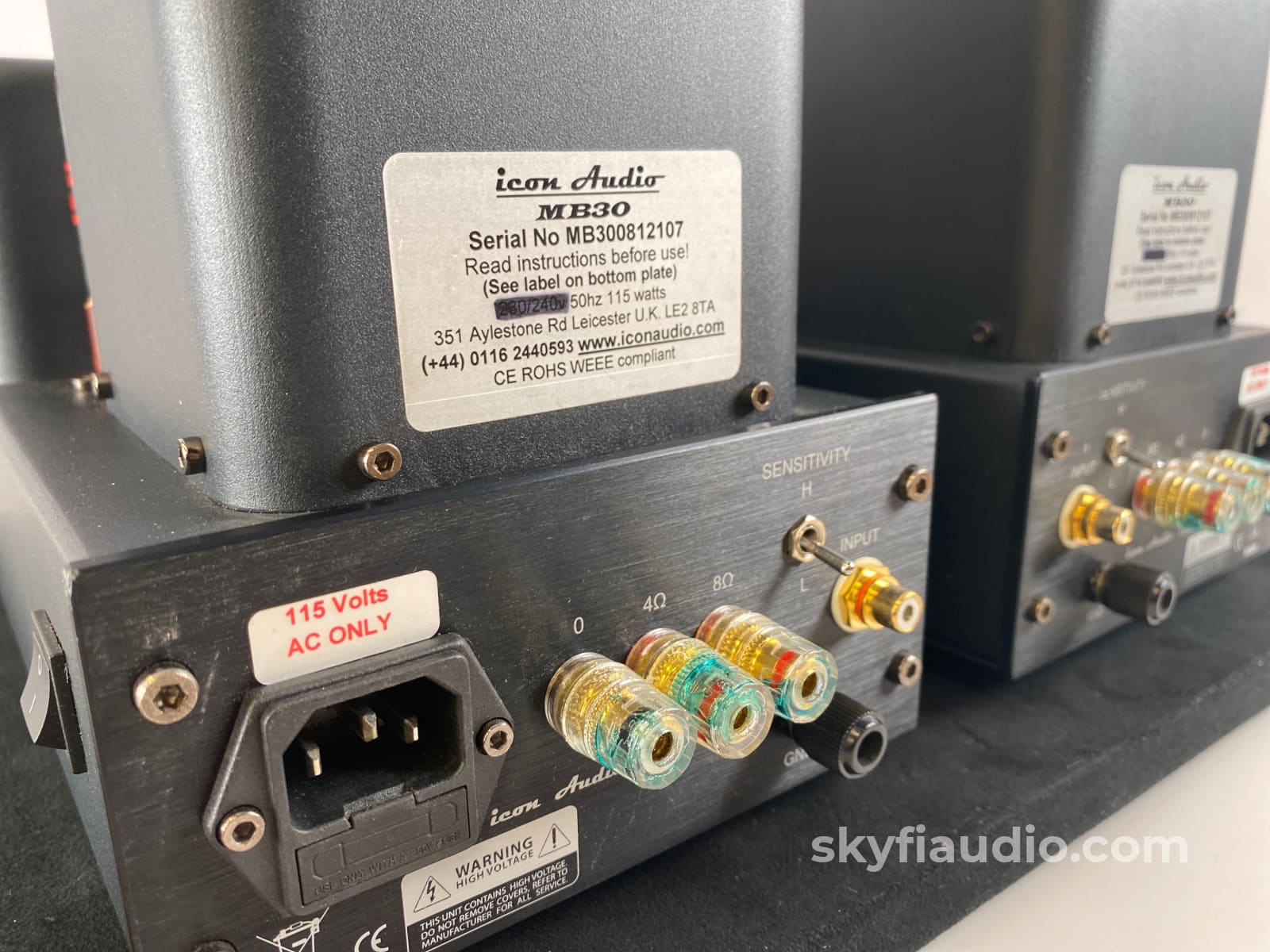 Icon Audio - Mb30Se Tube Monoblock Amplifiers British Made Amplifier