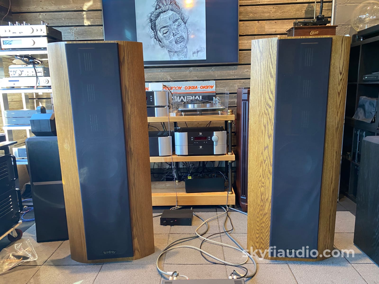 Infinity Reference Standard Rs Ii-A Vintage Ribbon Speakers With Lf Eq Very Clean