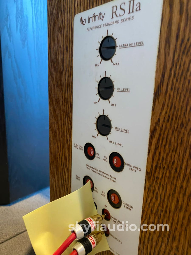Infinity Reference Standard RS II-A Vintage Ribbon Speakers With LF EQ