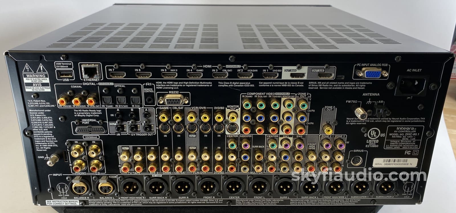 Integra Dhc-80.1 Home Theater Processor - Thx Ultra2 Plus And 9.2 Surround Sound Integrated