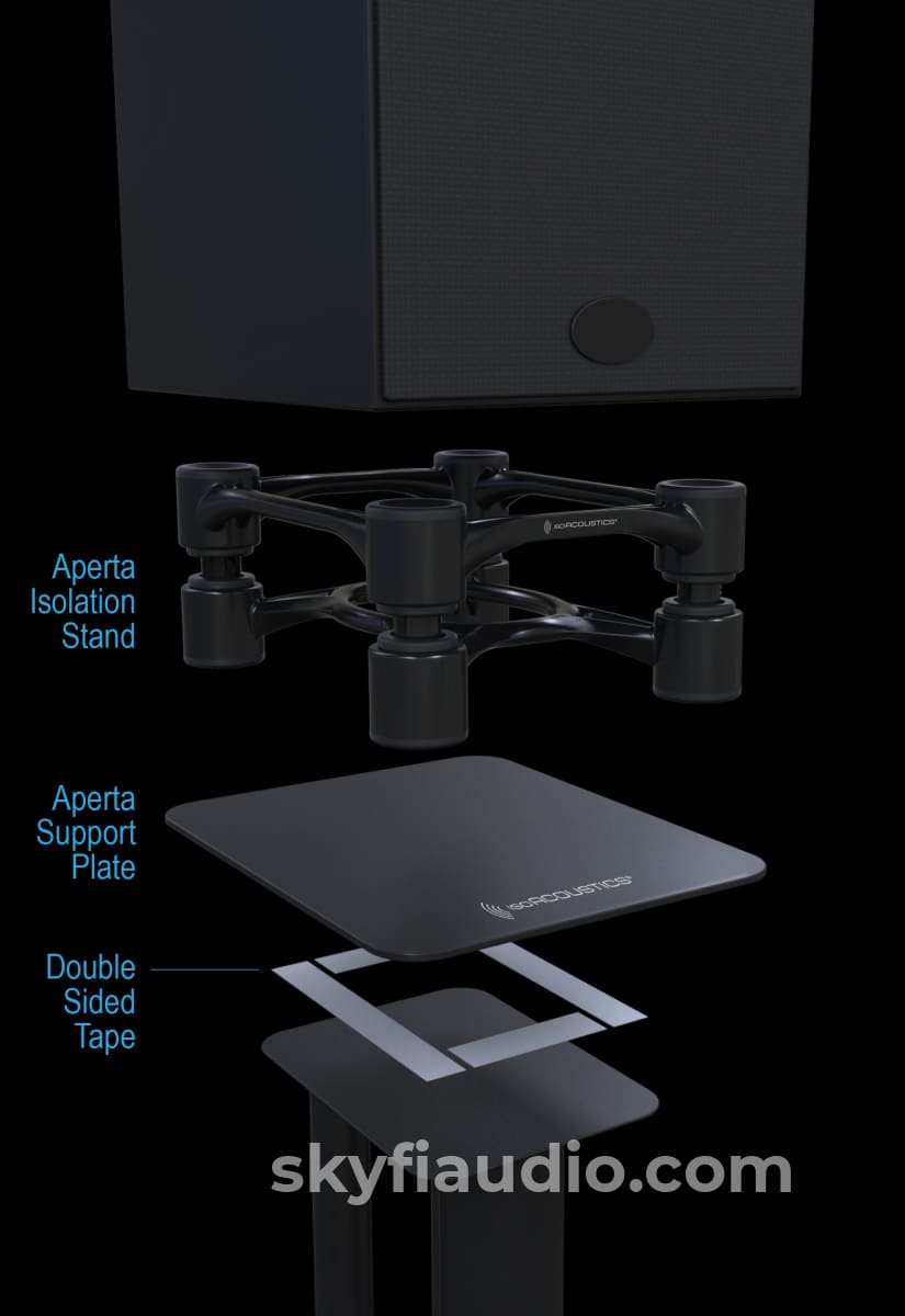 IsoAcoustics Aperta Isolation Stands with Tilt Adjustment (Pair) Accessory