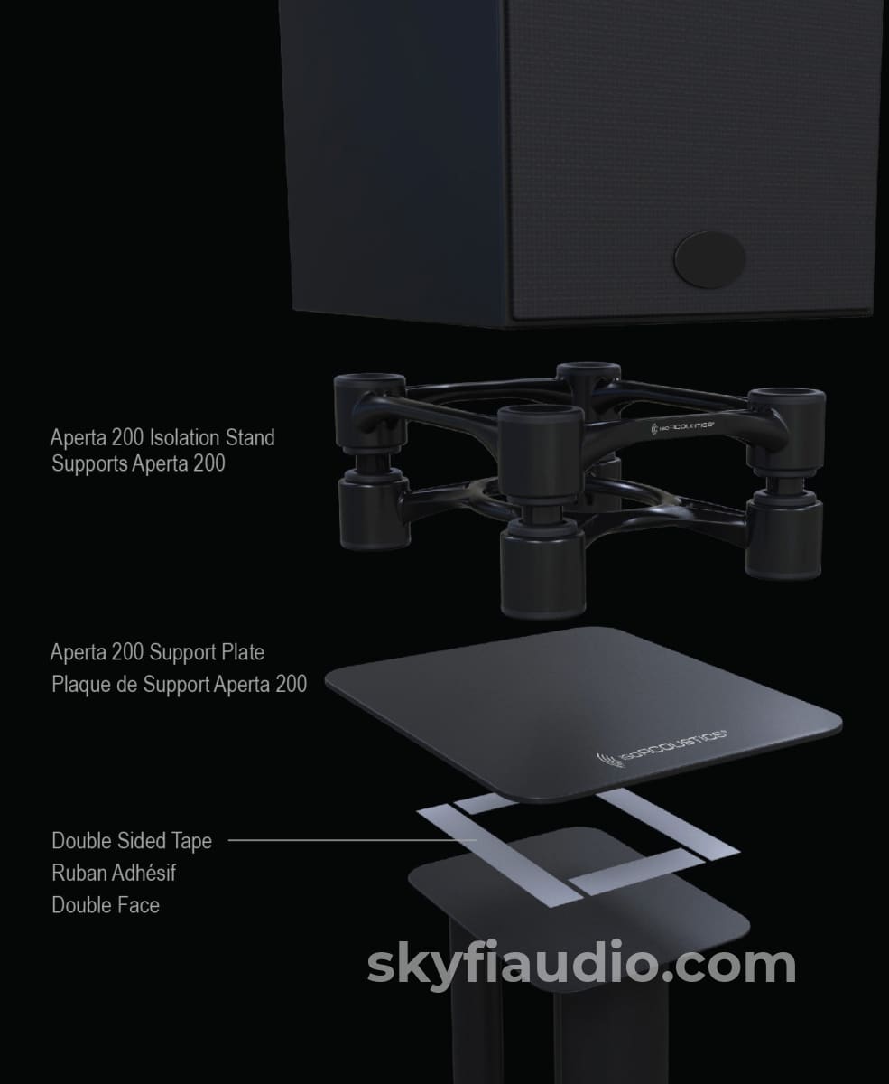 IsoAcoustics Aperta200 Isolation Stands with Tilt Adjustment (Pair) Accessory